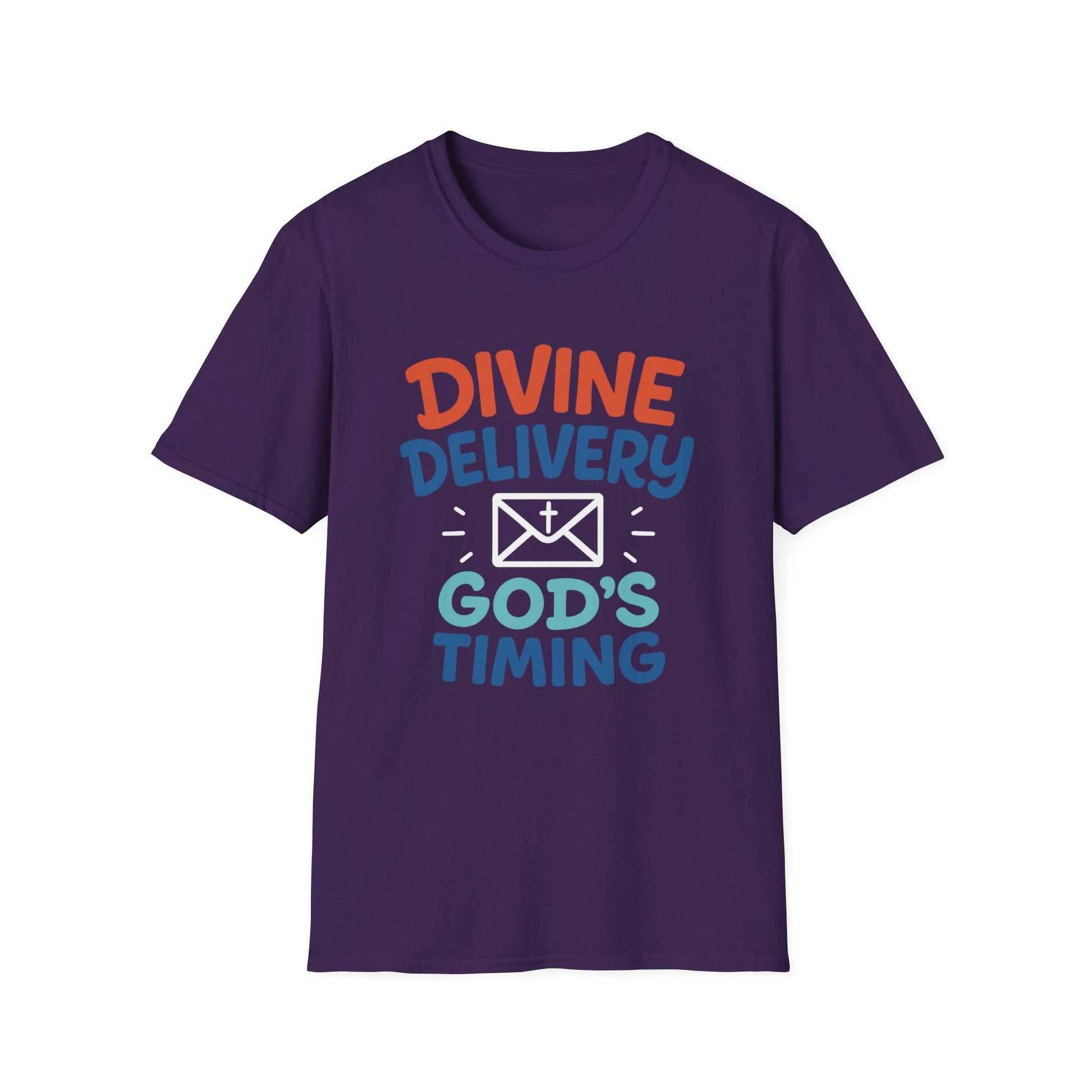 Divine Delivery God's Timing T-Shirt, Unisex Graphic Tee, Inspirational Birth Announcement Shirt, Faith-Based Gift, Religious Apparel