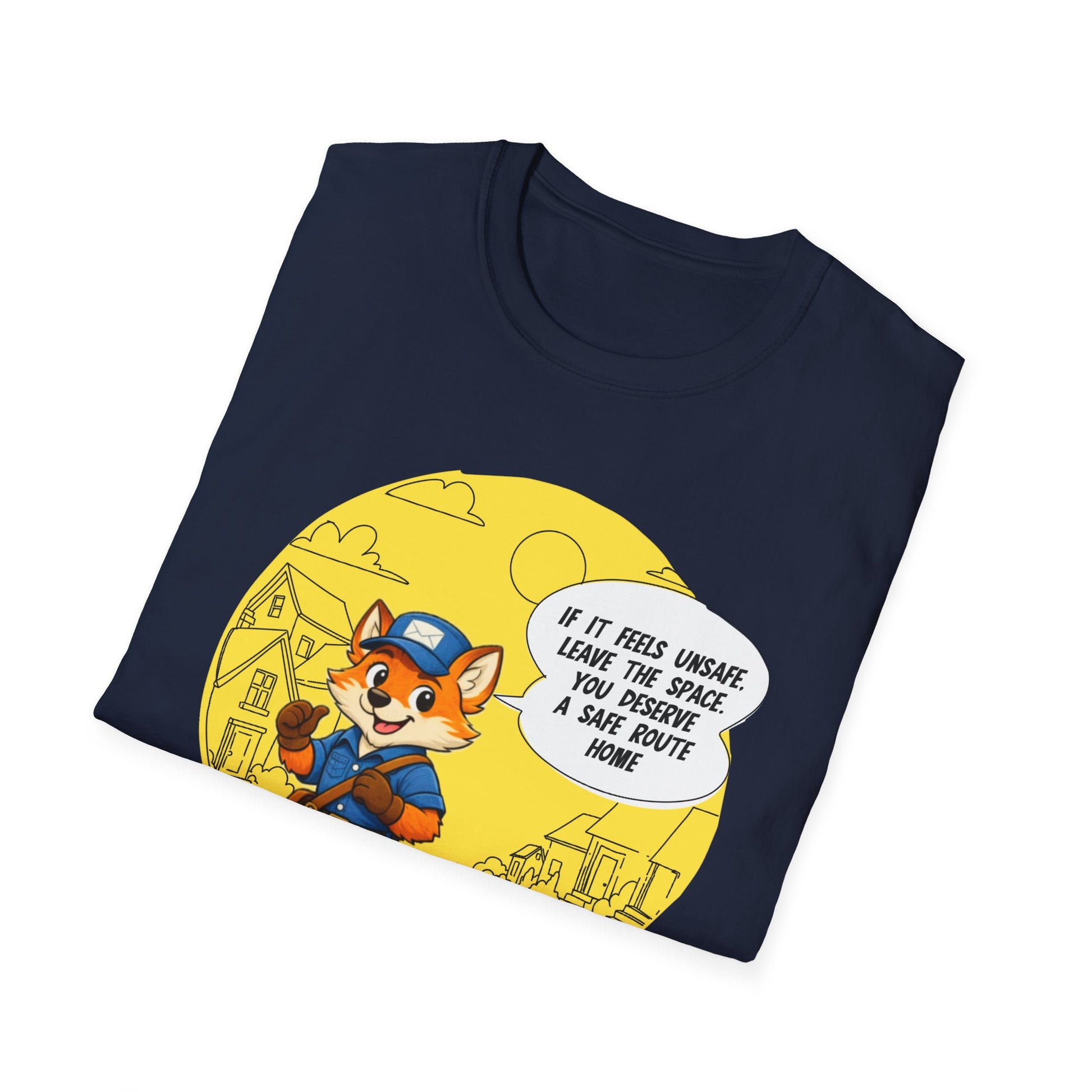 Safe Route Home – Delivery Worker Safety Awareness T-Shirt