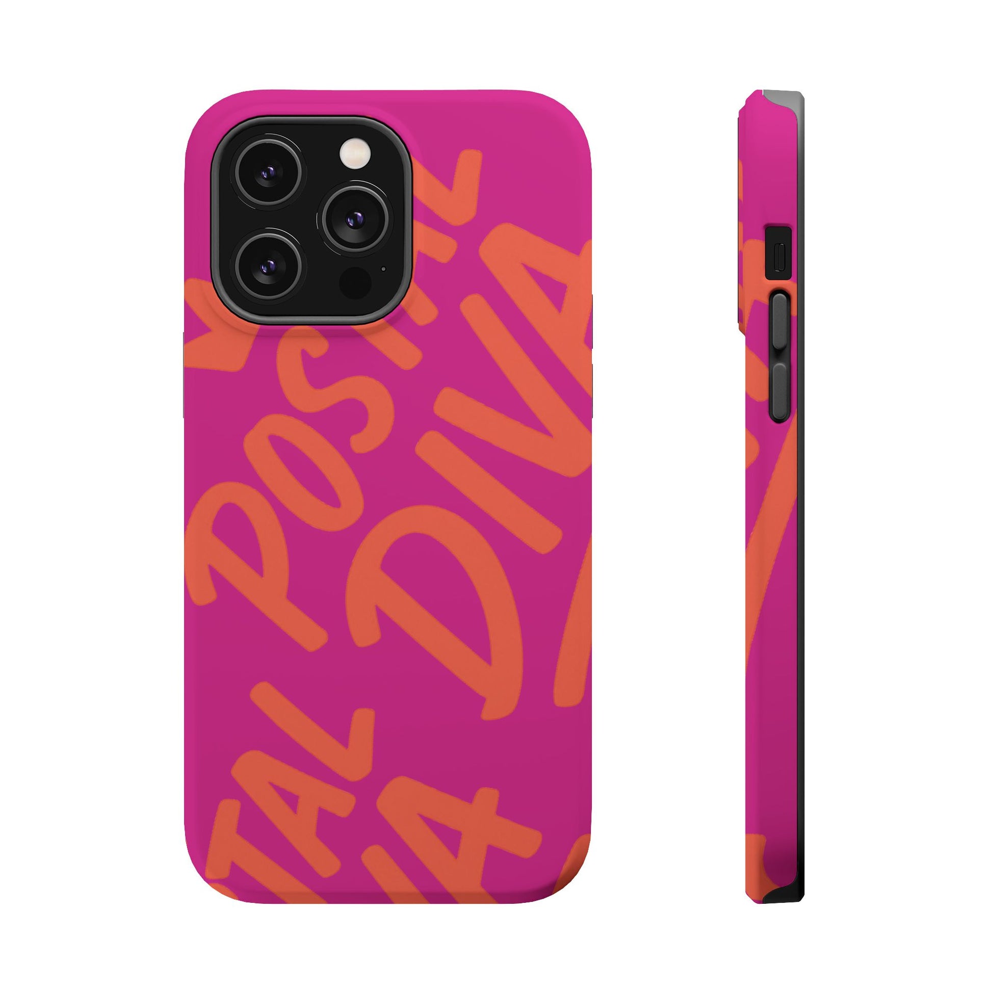 Postal Diva Magnetic Phone Case, Bold Colorful Phone Cover, Phone Case for Postal Divas, Unique Gift for Her, Trendy Smartphone Accessory