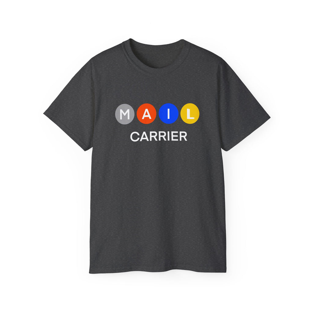 Mail Carrier T-Shirt — Colorful Bubble Graphic Design