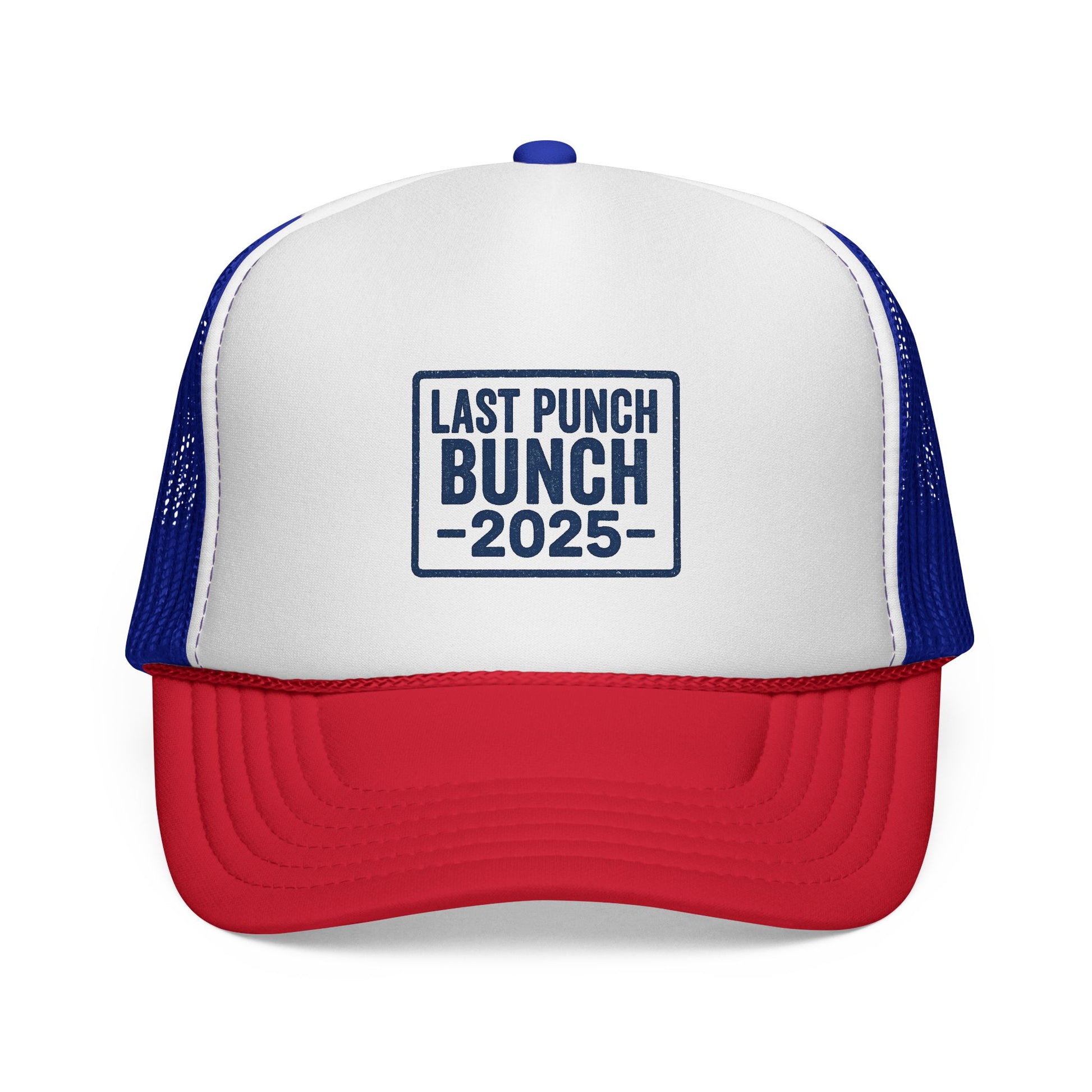 Last Punch Bunch 2025 Trucker Cap - Fun Casual Headwear for Celebrations, Retirement Gifts, Gifts For Postal Workers
