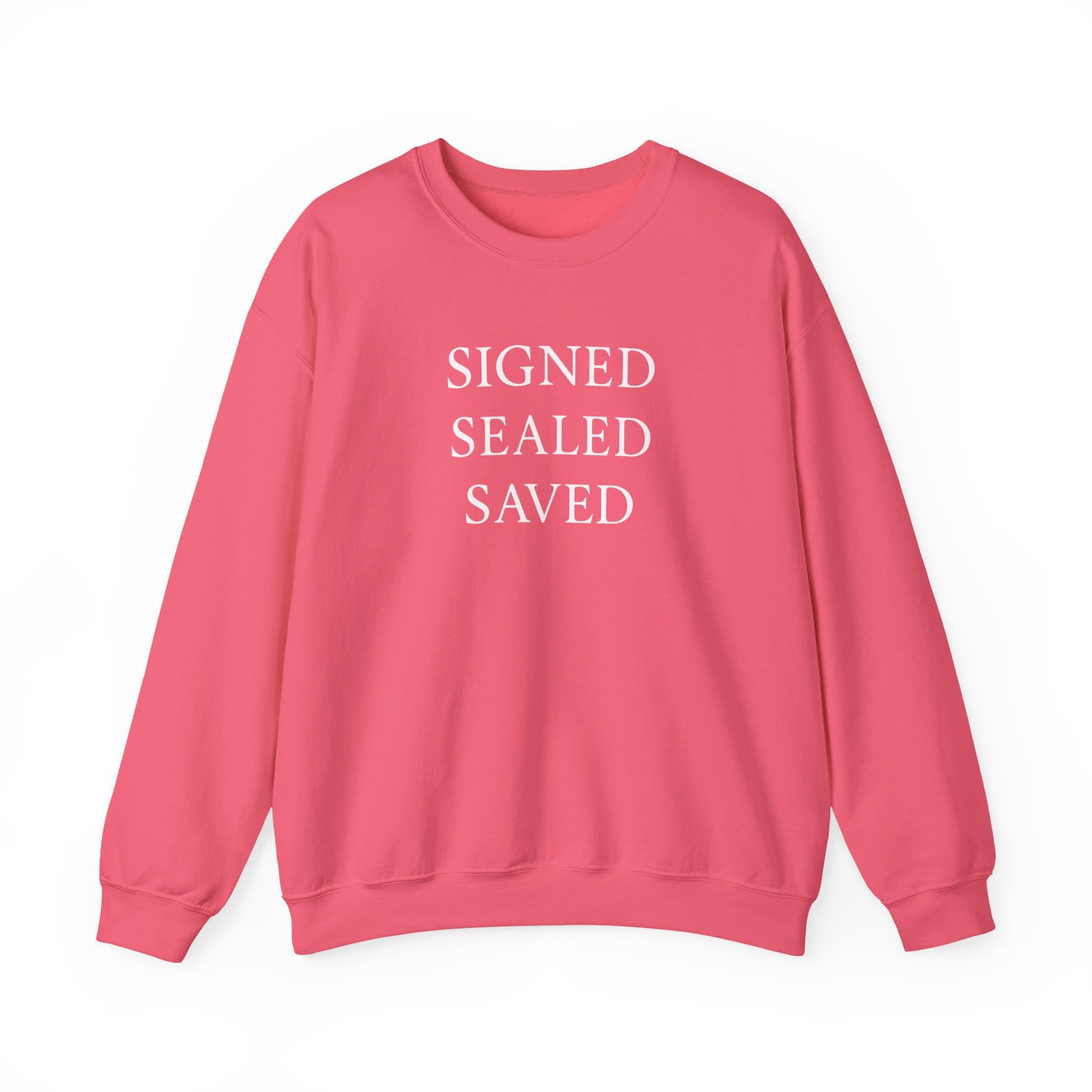 Signed Sealed Saved Crewneck Sweatshirt, Postal Workers Sweatshirts, Christian Sweatshirts, Gifts For Postal Workers, Gift Ideas.