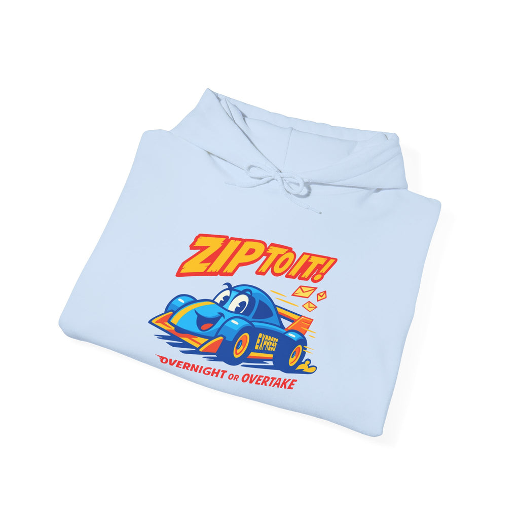 Zip It! Unisex Heavy Blend™ Hooded Sweatshirt - Fun Car Design, Gift for Car Lovers, Cozy Hoodie for Everyday Wear, Cool Graphic Sweatshirt