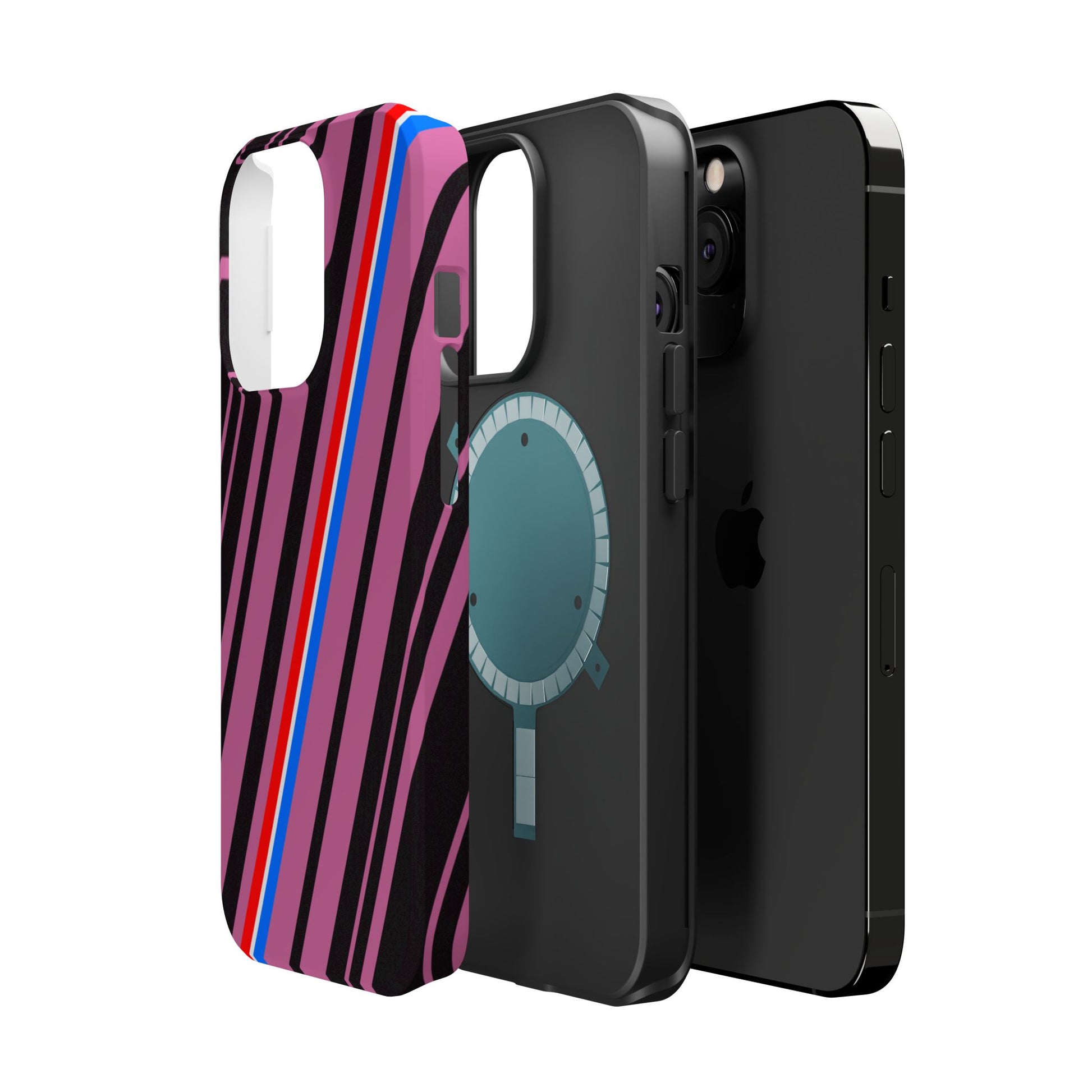 Vibrant Magnetic Phone Cases for Impact Resistance, Phone Protection, Gift for Tech Lovers, Postal Workers, Colorful Barcode Cases