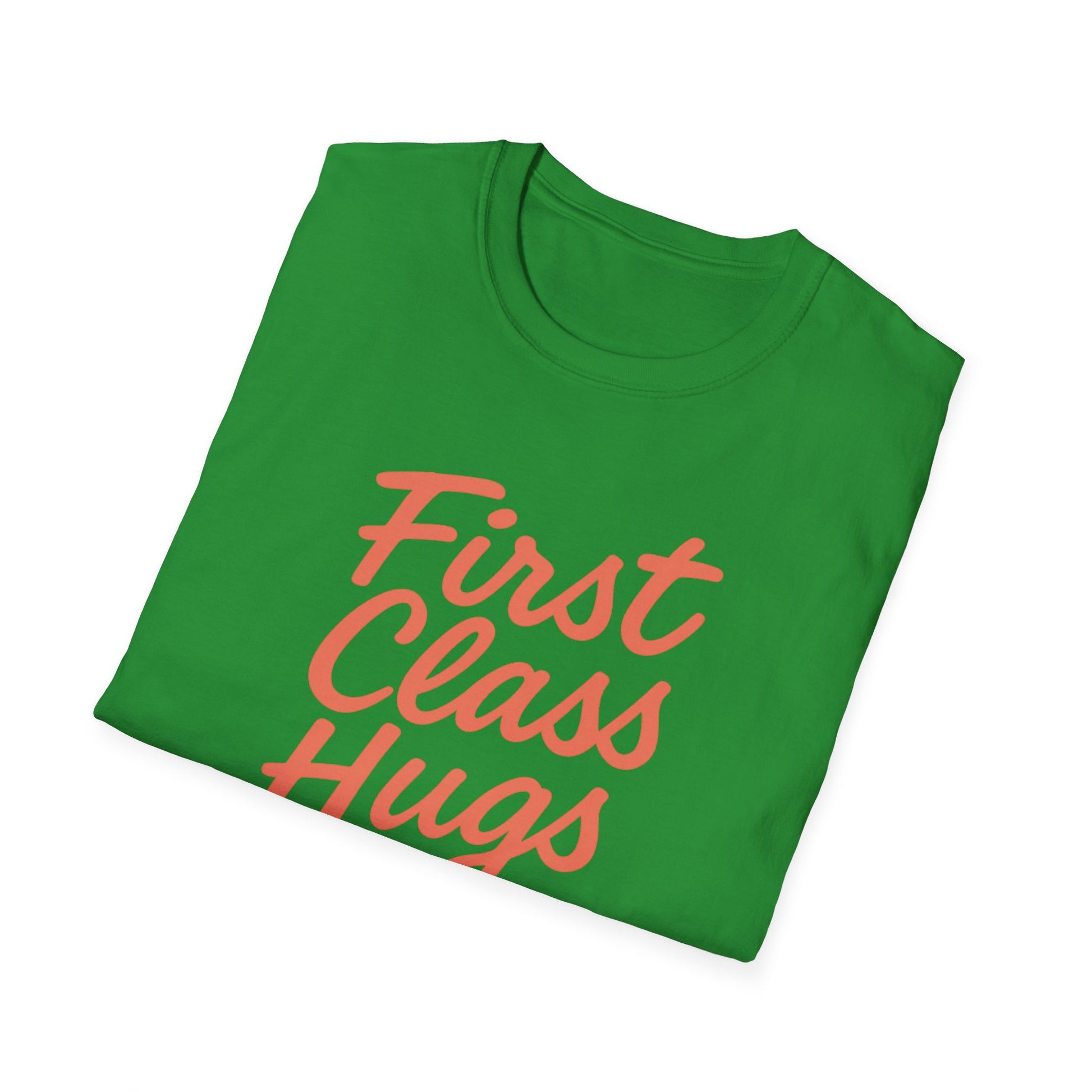 First Class Hugs Unisex Softstyle T-Shirt, Cute Gift for Friends, Cozy Casual Wear, Perfect for Birthdays, Family Gatherings, Everyday [...]