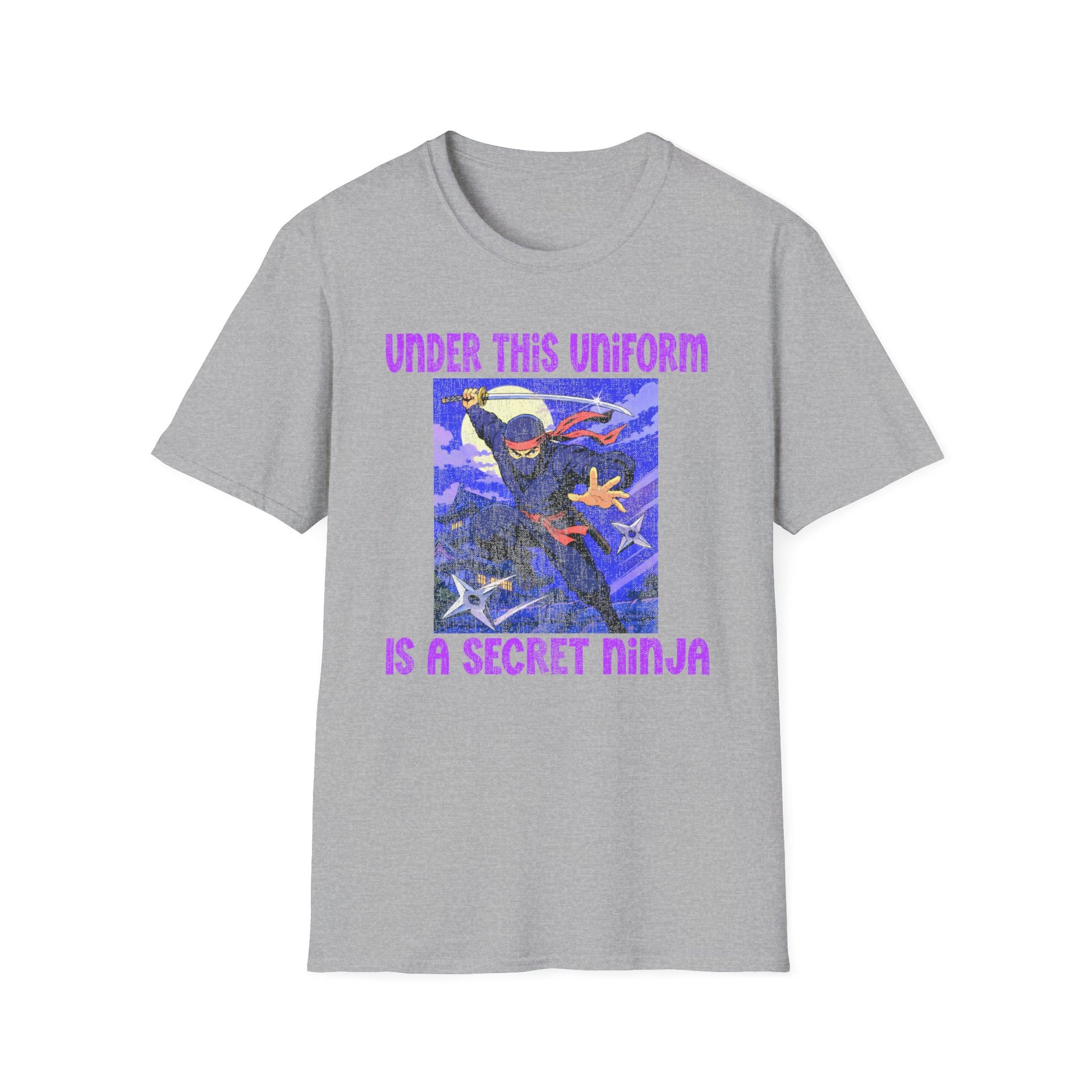 Ninja Uniform T-Shirt – "Under This Uniform Is a Secret Ninja" Graphic Tee
