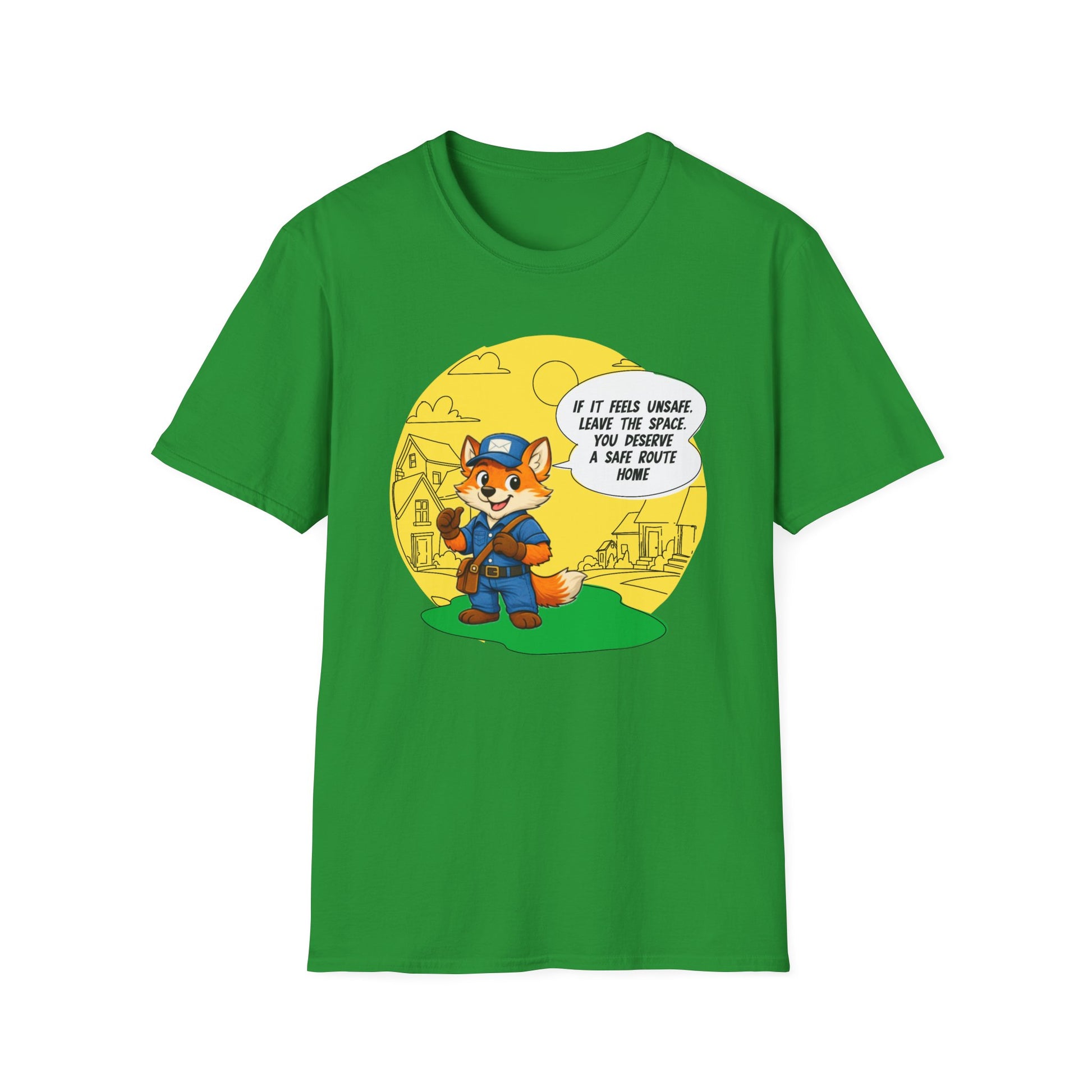 Safe Route Home – Delivery Worker Safety Awareness T-Shirt