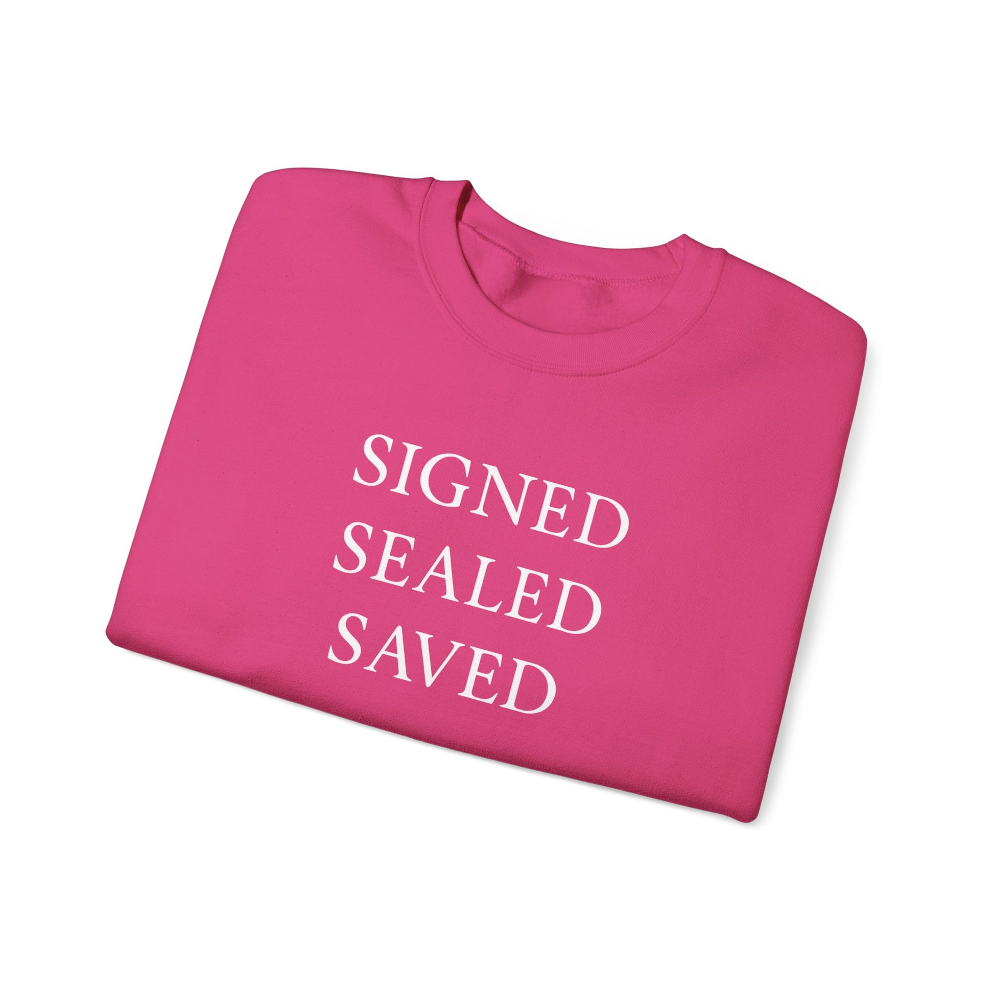 Signed Sealed Saved Crewneck Sweatshirt, Postal Workers Sweatshirts, Christian Sweatshirts, Gifts For Postal Workers, Gift Ideas.