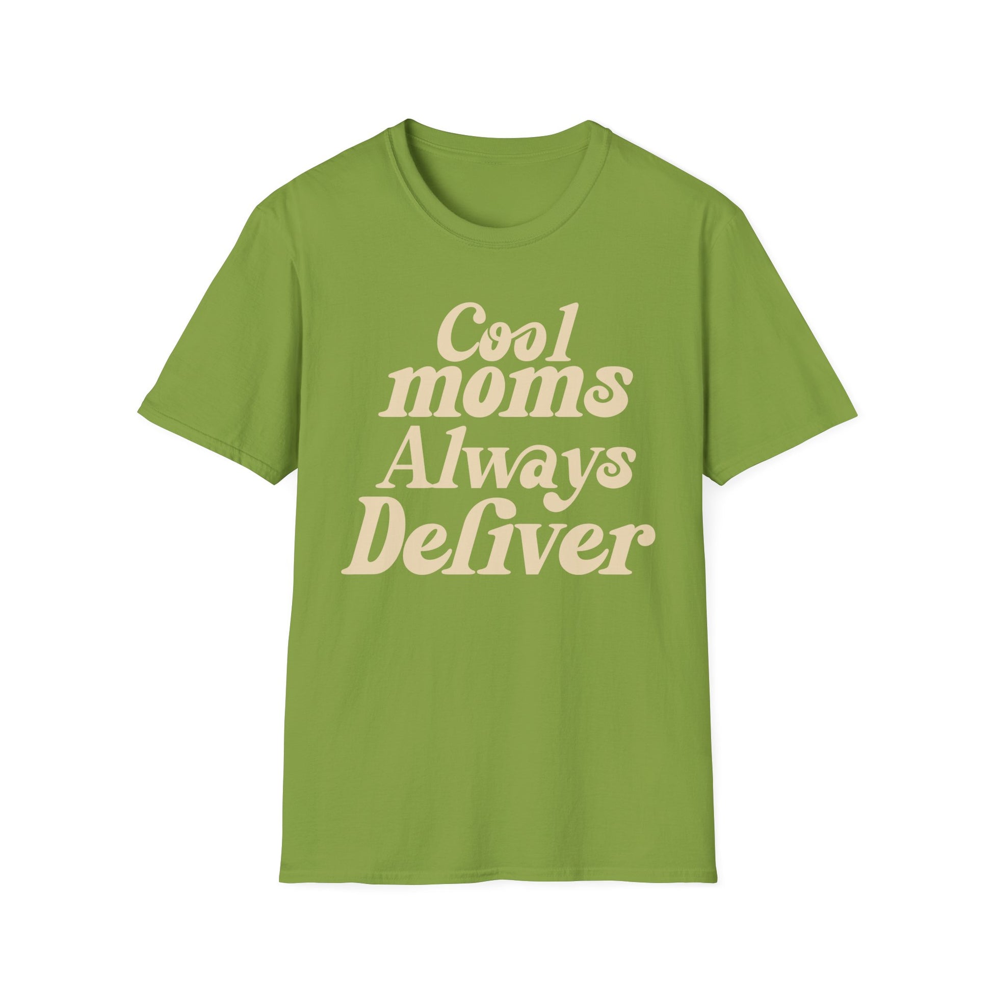 Cool Moms Always Deliver T-Shirt — Funny graphic tee for postal workers, gift idea for mom