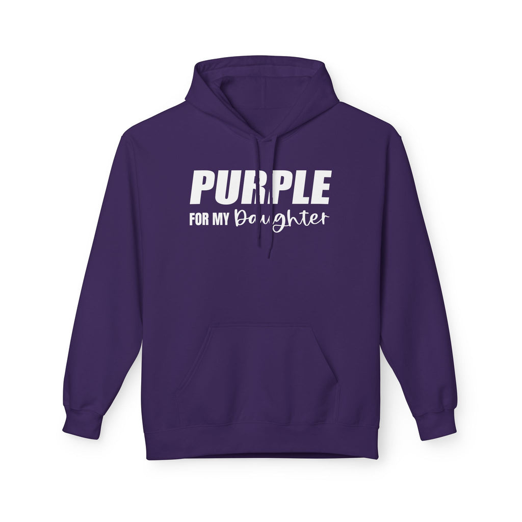 Purple For My Daughter Hoodie — Awareness & Support Pullover