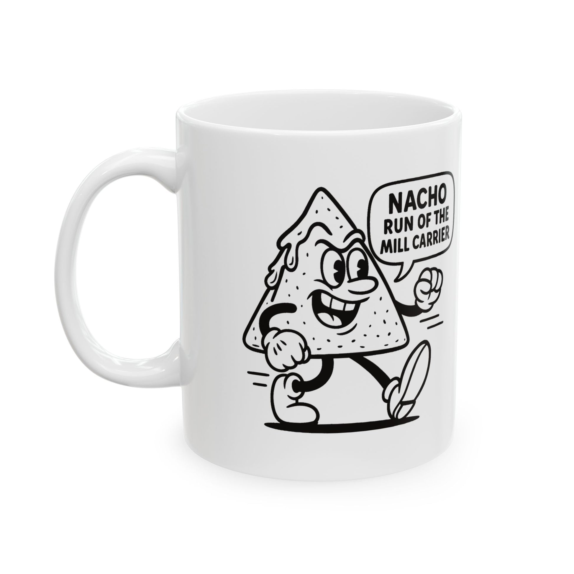 Funny Ceramic Mug - "Nacho Run of the Mail Carrier" - Great Gift for Delivery Drivers, Coffee Lovers, Humor Enthusiasts