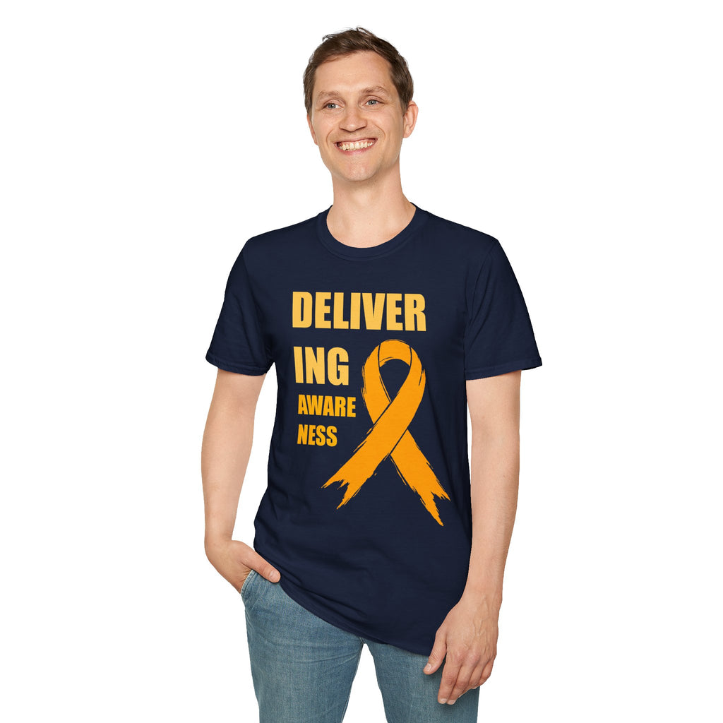 Childhood Cancer Awareness Shirt – Delivering Awareness Gold Ribbon Support Tee