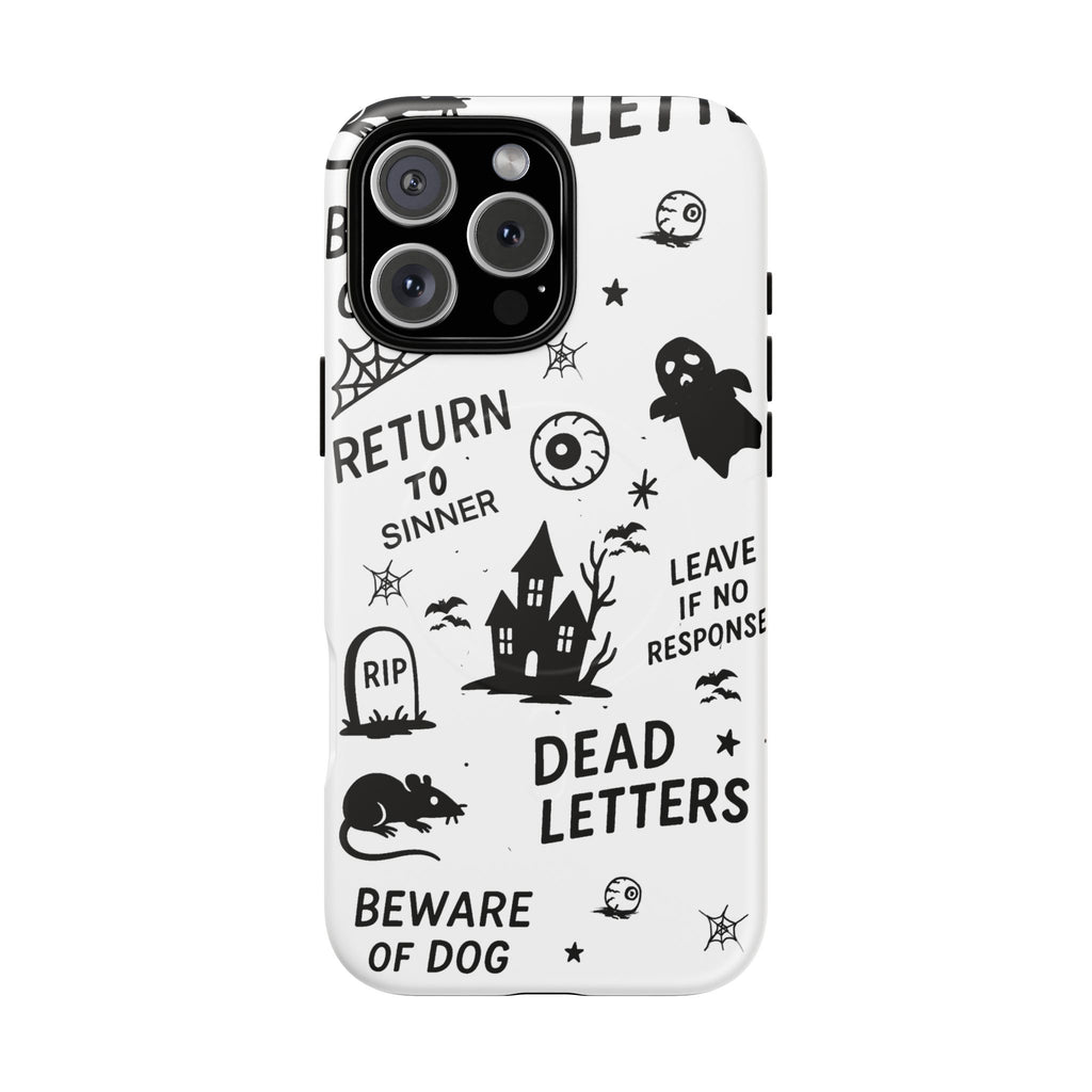 Spooky Phone Case, Halloween Accessory, Tough Magnetic Cases, Unique Gift, Gothic Style Tech Cover, Cell Phone Protector
