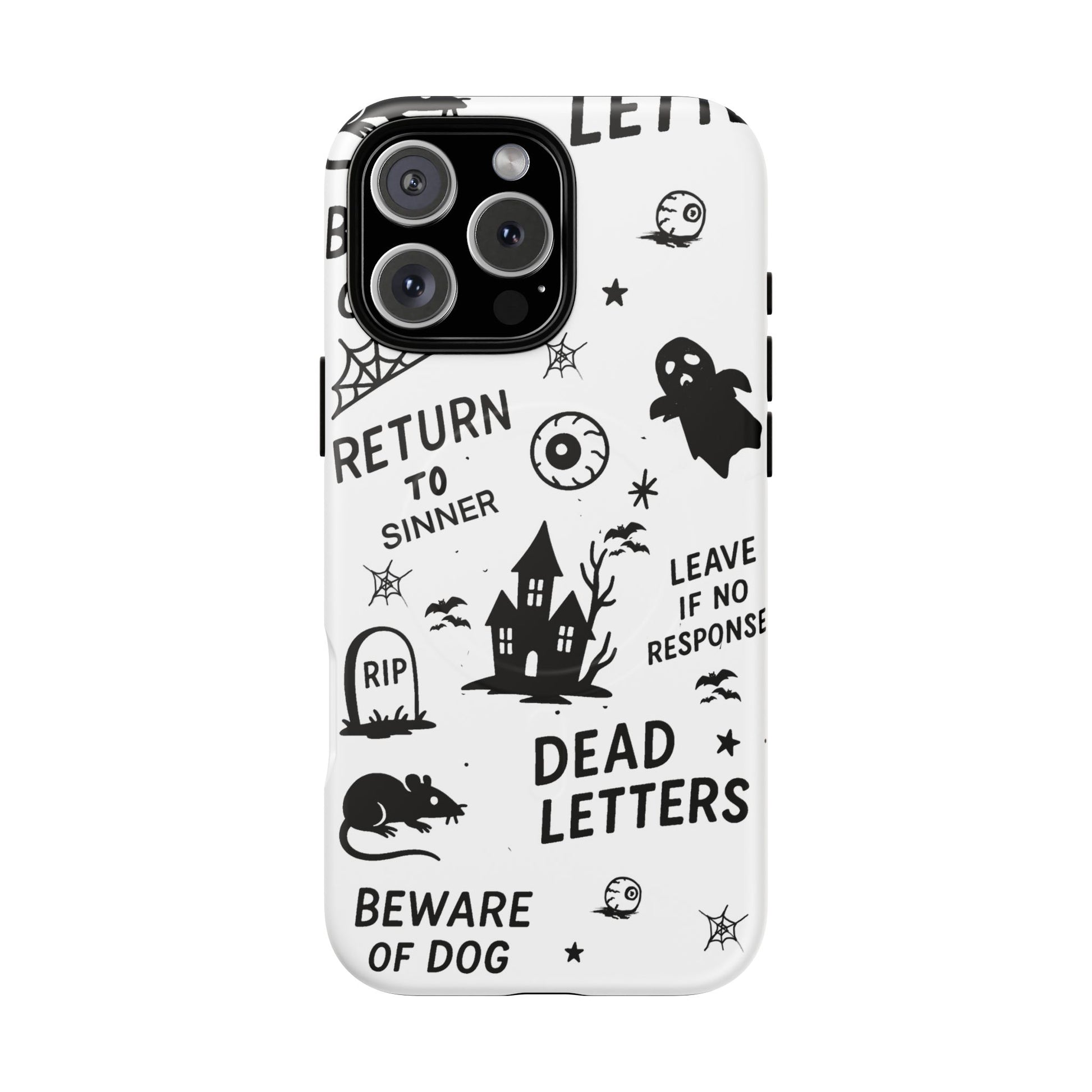 Spooky Phone Case, Halloween Accessory, Tough Magnetic Cases, Unique Gift, Gothic Style Tech Cover, Cell Phone Protector