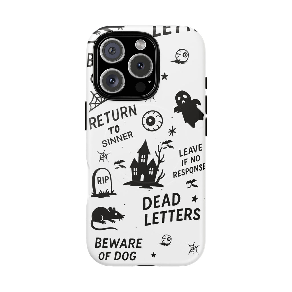 Spooky Phone Case, Halloween Accessory, Tough Magnetic Cases, Unique Gift, Gothic Style Tech Cover, Cell Phone Protector