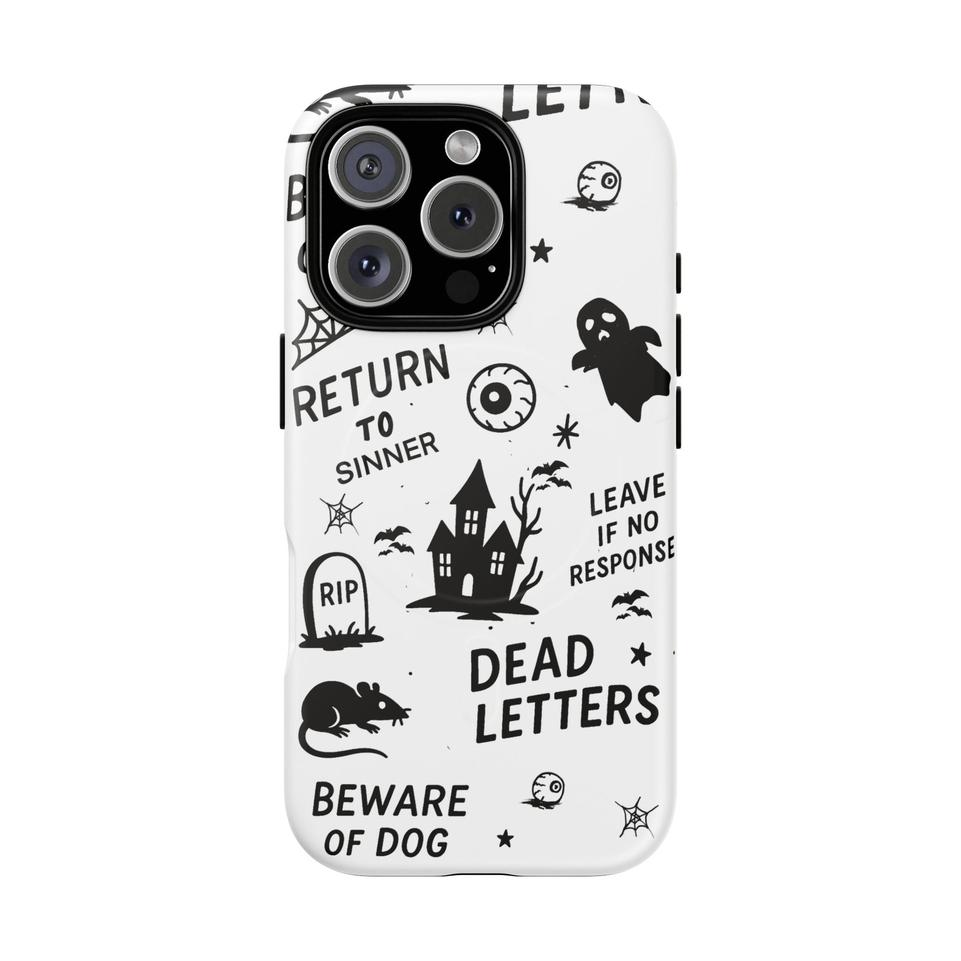 Spooky Phone Case, Halloween Accessory, Tough Magnetic Cases, Unique Gift, Gothic Style Tech Cover, Cell Phone Protector