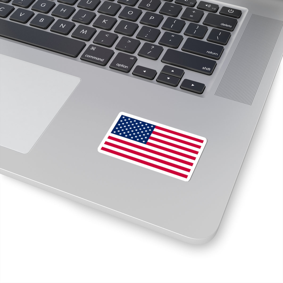 American Flag Kiss-Cut Sticker — USA Patriotic Decal for Laptops, Water Bottles & Cars