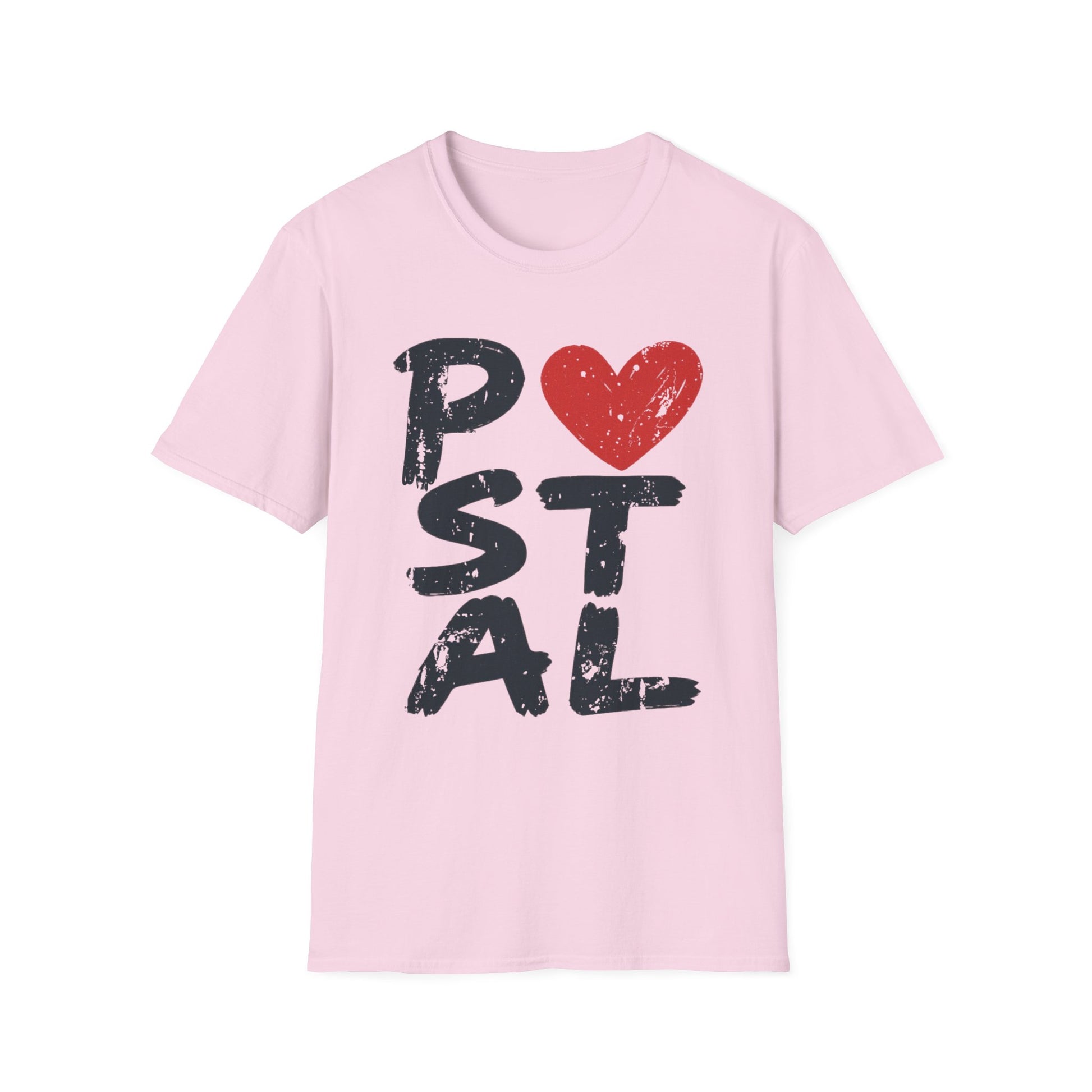 Postal Love T-Shirt - Unisex Softstyle Tee for Postal Workers, Letter Lovers, Proud Mail Carriers, Postal Workers, Gift for Holidays, Casual Wear