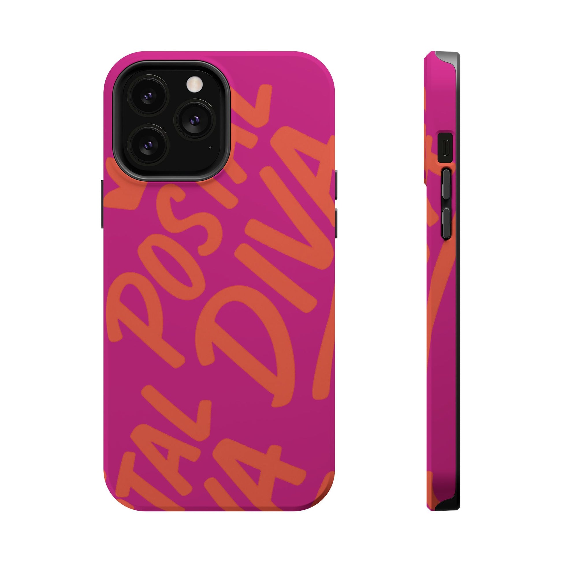 Postal Diva Magnetic Phone Case, Bold Colorful Phone Cover, Phone Case for Postal Divas, Unique Gift for Her, Trendy Smartphone Accessory