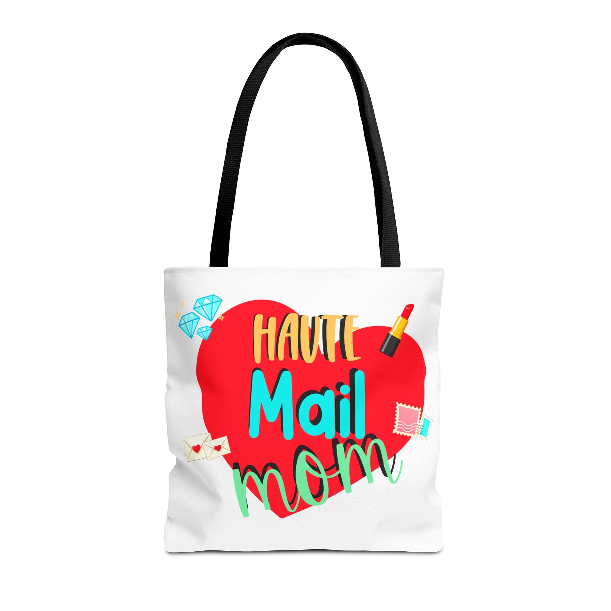 Tote Bag — "Haut Mail Mom" Heart Design Tote for Postal & Mom Gifts