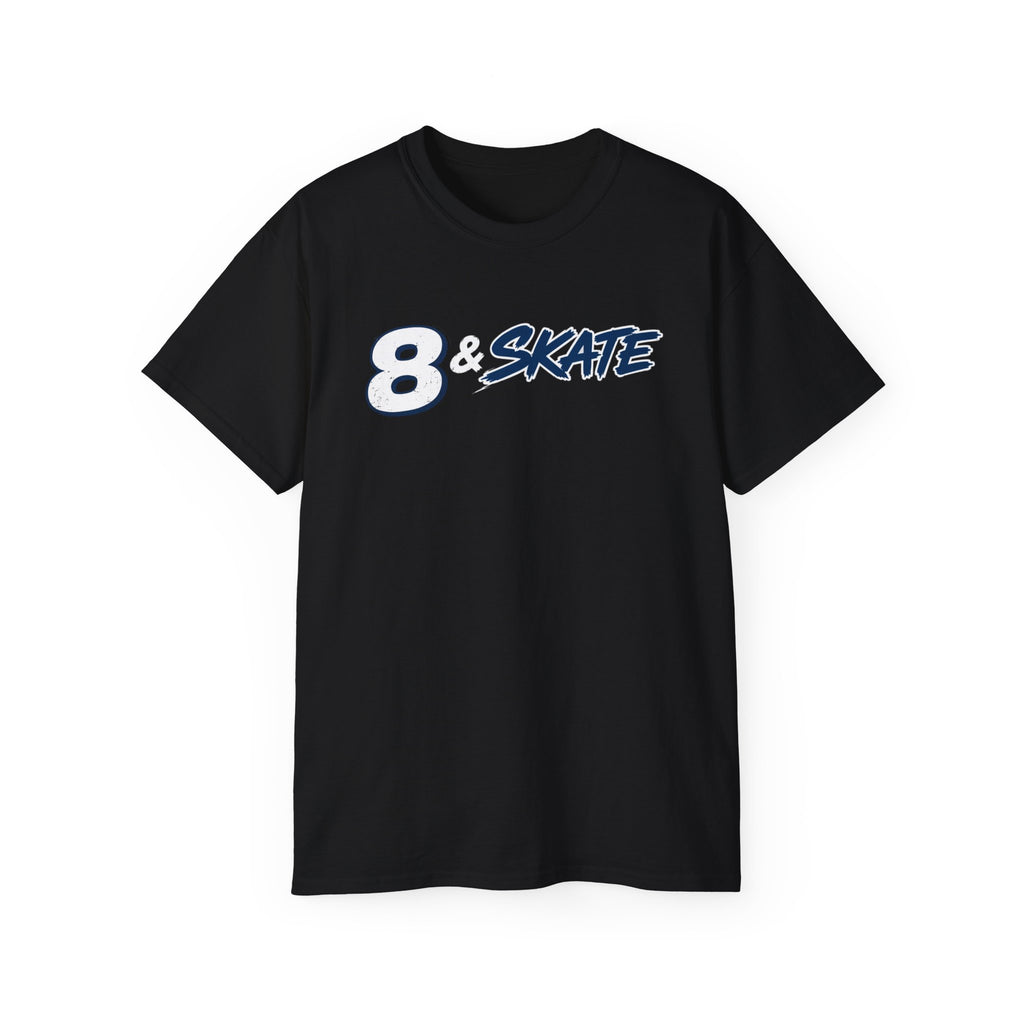 8 & Skate Graphic Tee — Retro Skateboarding Shirt