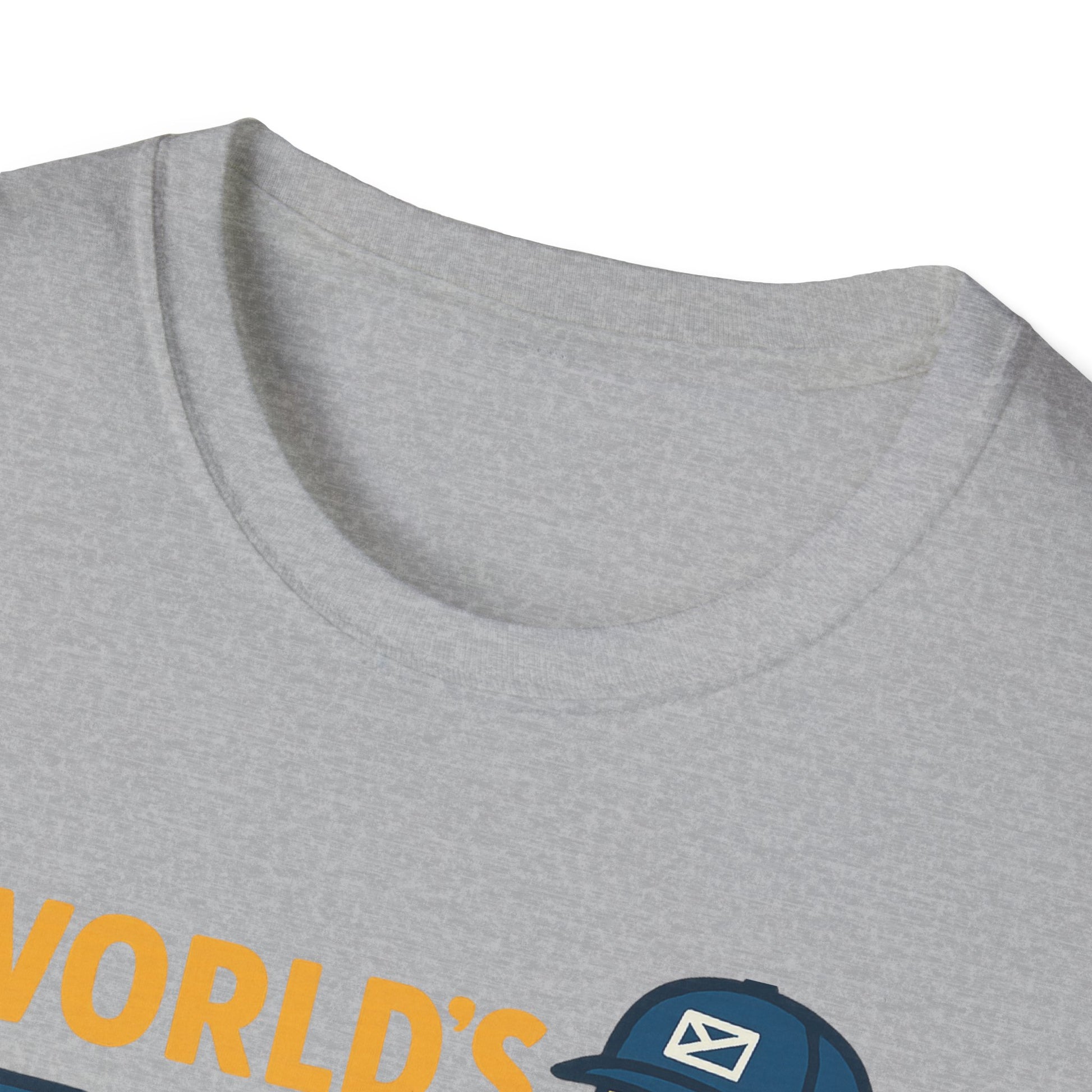 World's Okayest Mail Carrier T-Shirt, Funny Postal Worker Gift, Unisex Softstyle Tee, Unique Delivery carrier Shirt, Casual Everyday Wear