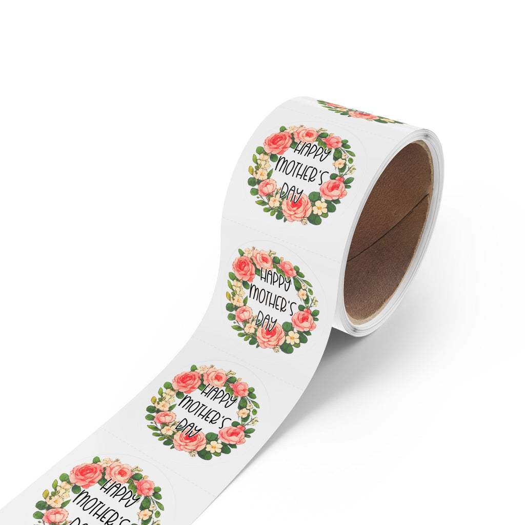 Cute Happy Mother's Day Sticker Labels — Roll of Decorative Mother’s Day Gift Seals