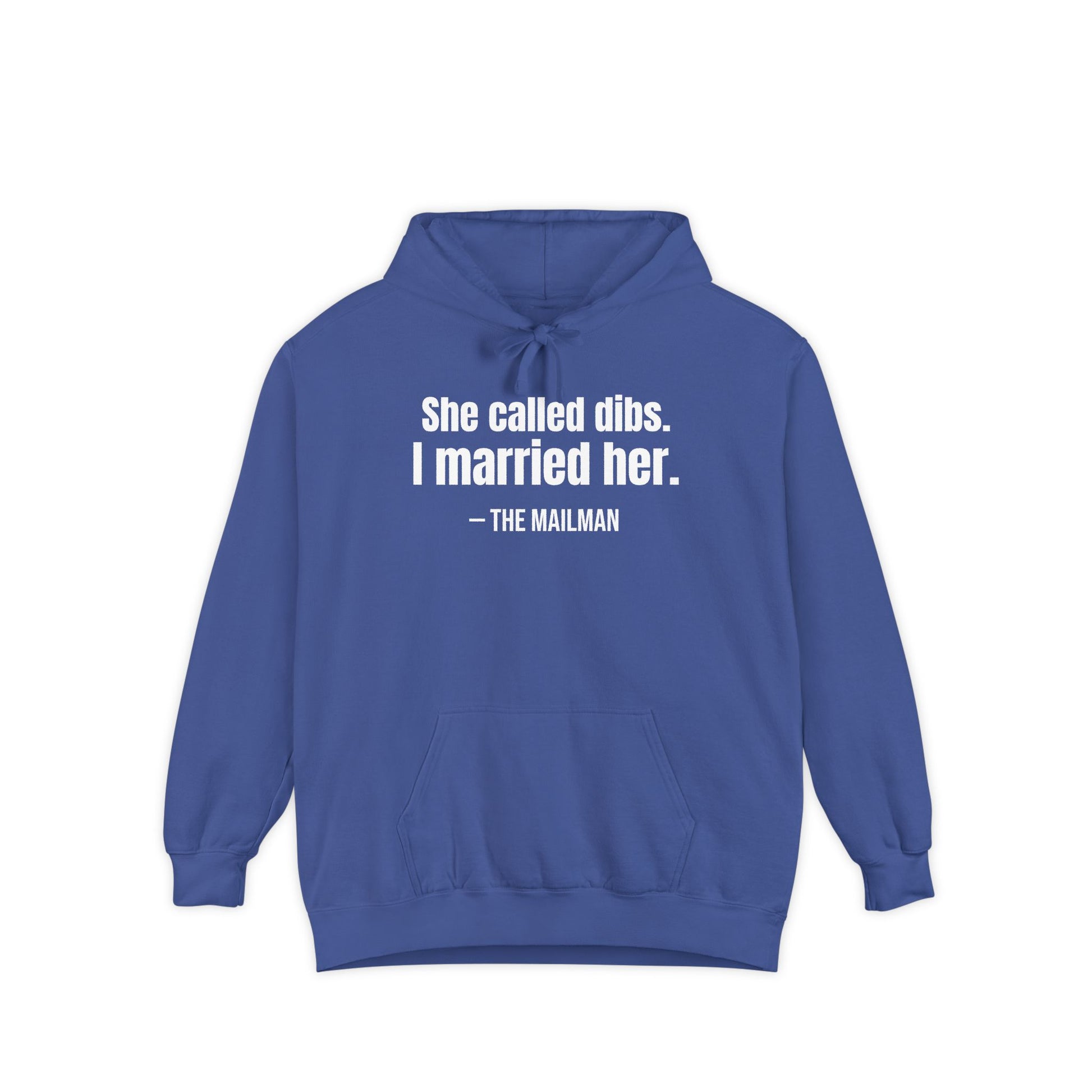 She Called Dibs I Married Her Hoodie – Funny Couple Hoodie, Husband Humor Pullover, Matching Set Gift