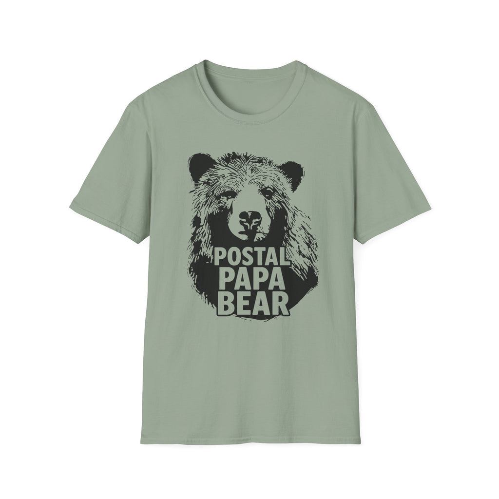 Postal Papa Bear Unisex T-Shirt | Cute Gift for Dads | Family Reunion T-Shirt | Casual Wear | Father's Day Tee | Unique Design