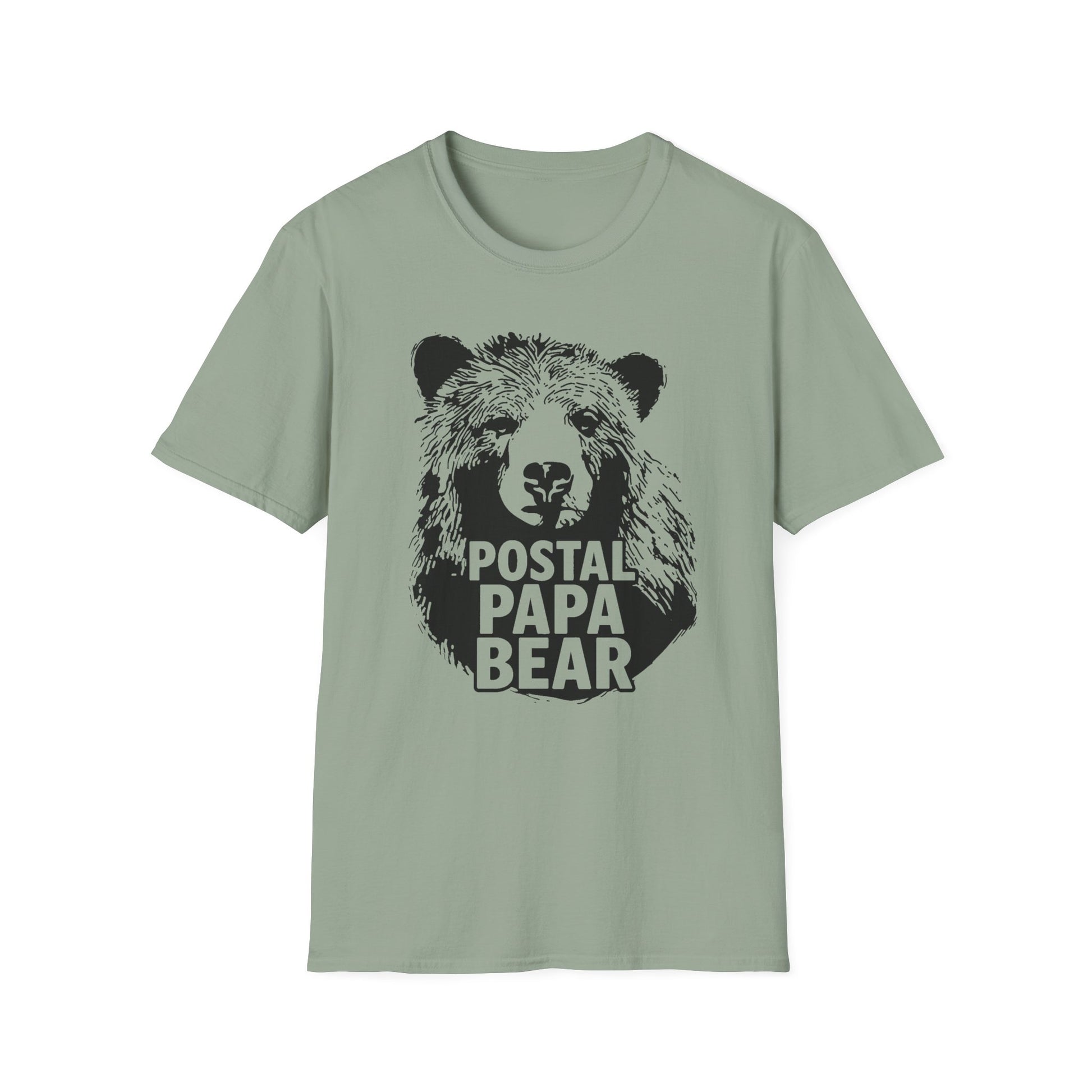 Postal Papa Bear Unisex T-Shirt | Cute Gift for Dads | Family Reunion T-Shirt | Casual Wear | Father's Day Tee | Unique Design