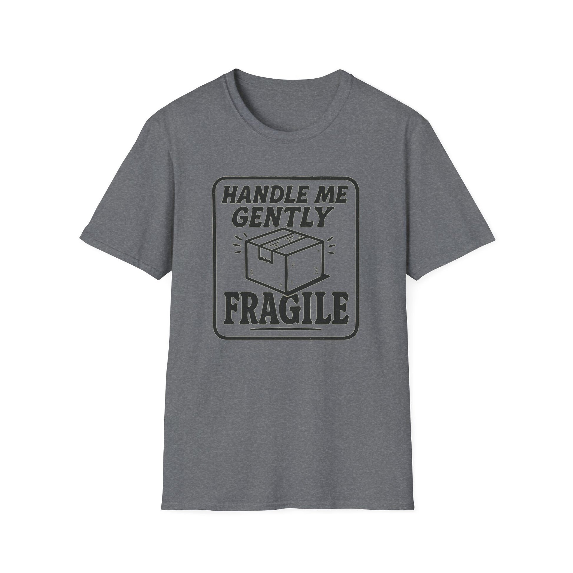 Handle Me Gently T-Shirt, Unisex Cute Tee, Gift for Friends, Postal Humor Shirt, Fun Casual Wear