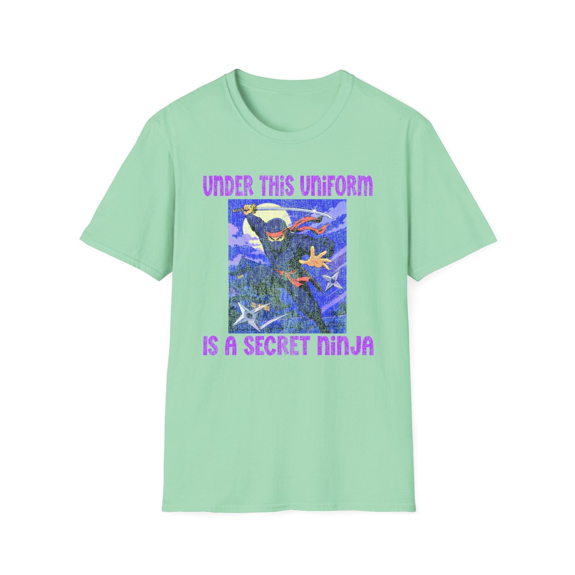 Ninja Uniform T-Shirt – "Under This Uniform Is a Secret Ninja" Graphic Tee