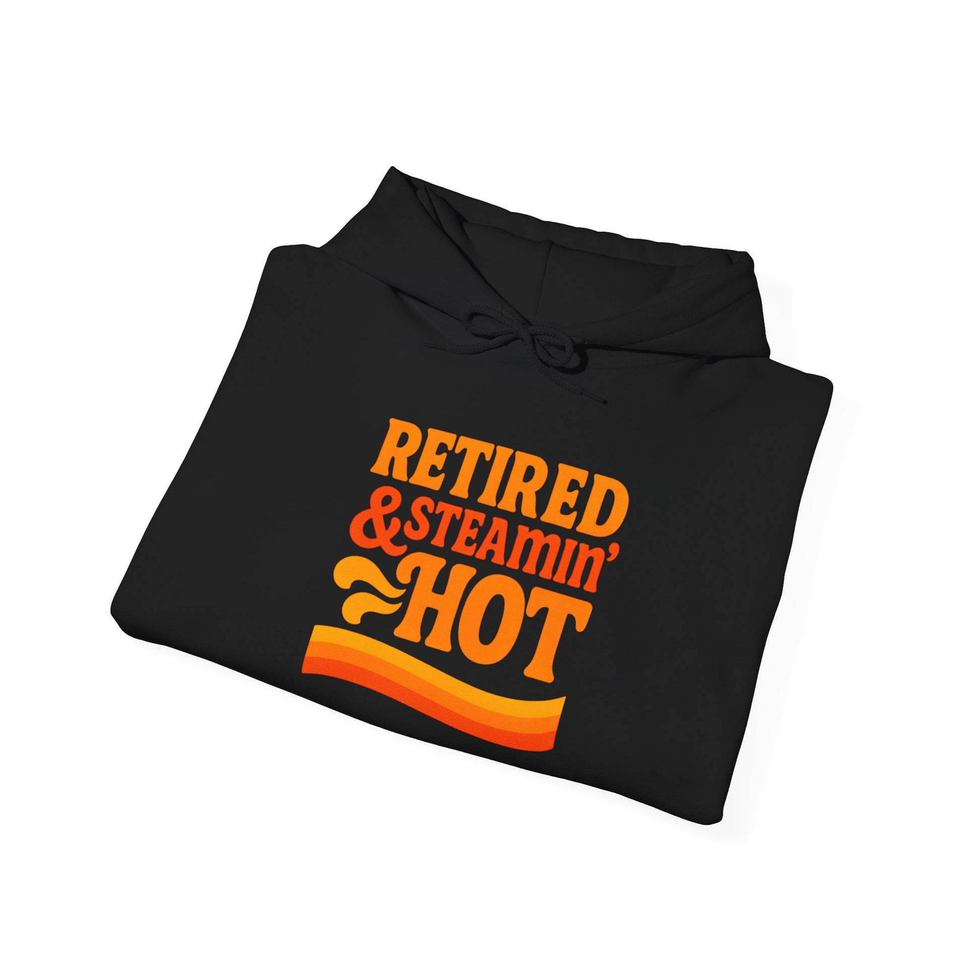 Retired & Steamin' Hot Hoodie | Unisex Heavy Blend Sweatshirt, Gift for Retirees, Postal Worker, Mail Carrier, Fun Retirement Apparel, Cozy Layer, Anniversary [...]