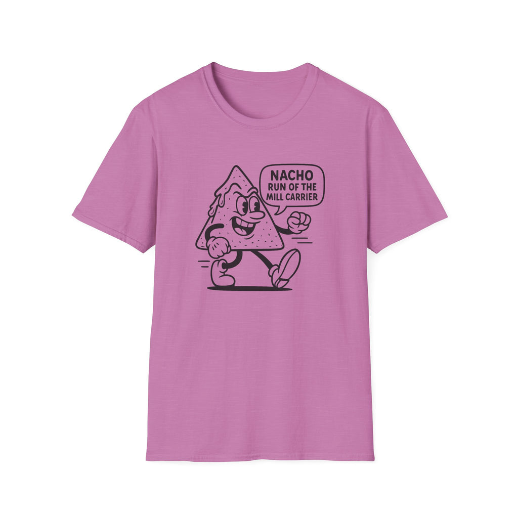 Nacho Run of the Mill Carrier Unisex T-Shirt, Funny Tee, Party Shirt, Gift for Food Lovers, Unique Graphic Top, Casual Wear