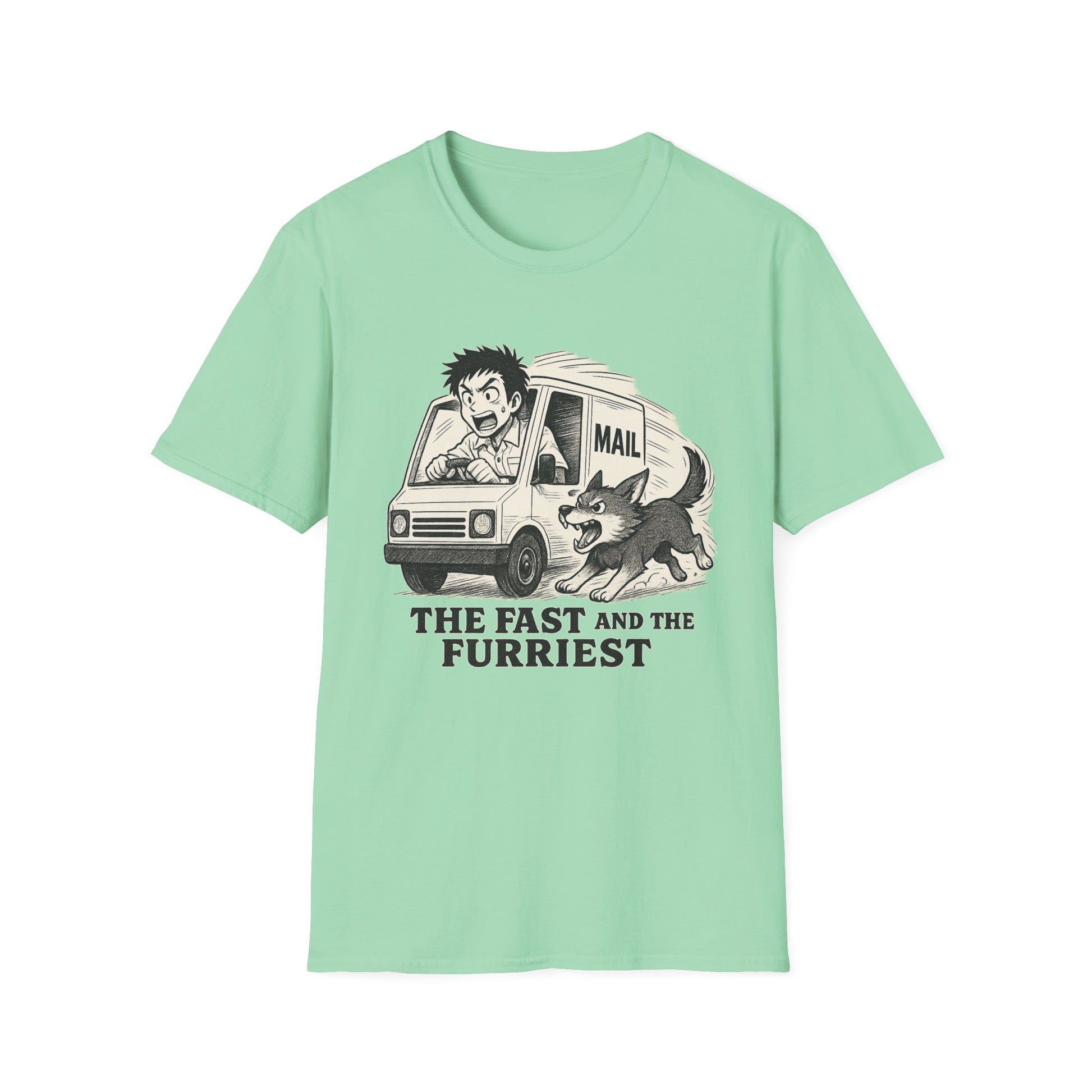 Humorous Dog Lover T-Shirt, The Fast and the Furriest Tee, Pet Themed Gift, Unisex Funny Shirt, Dog Owner Apparel, Casual Wear