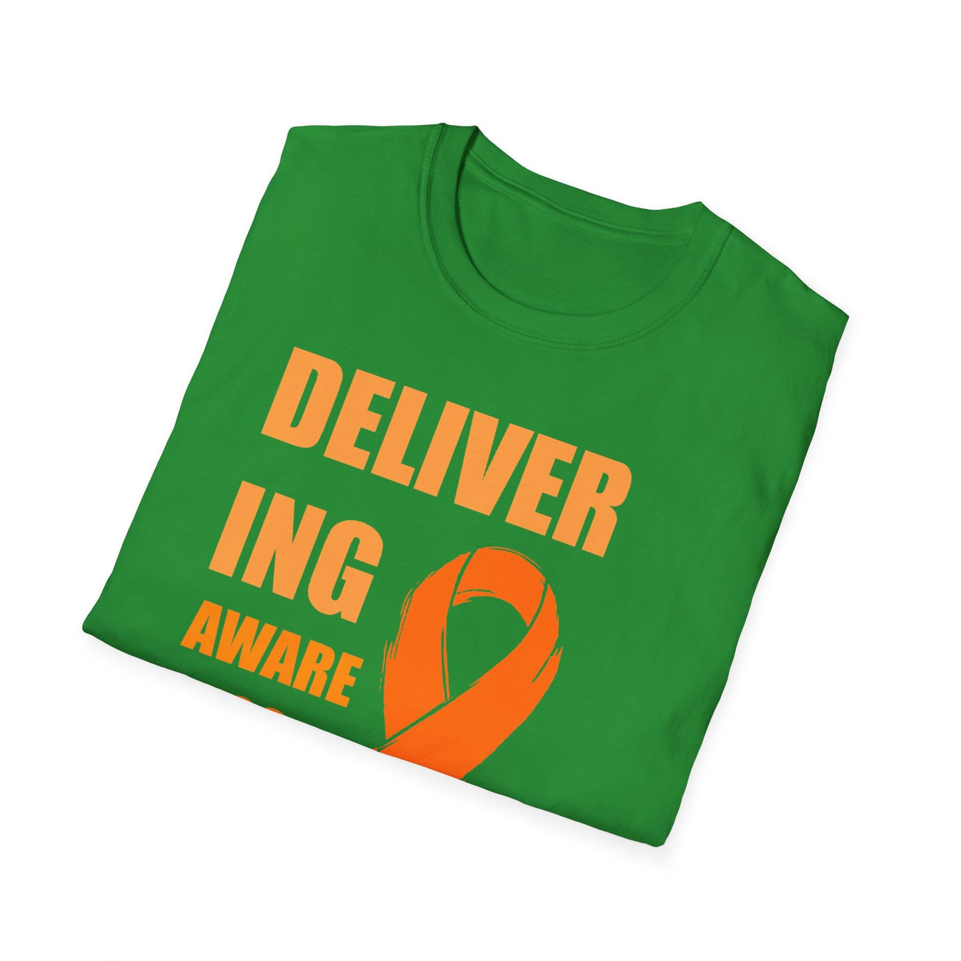 Multiple Sclerosis Awareness Shirt – Delivering Awareness Orange Ribbon Support Tee