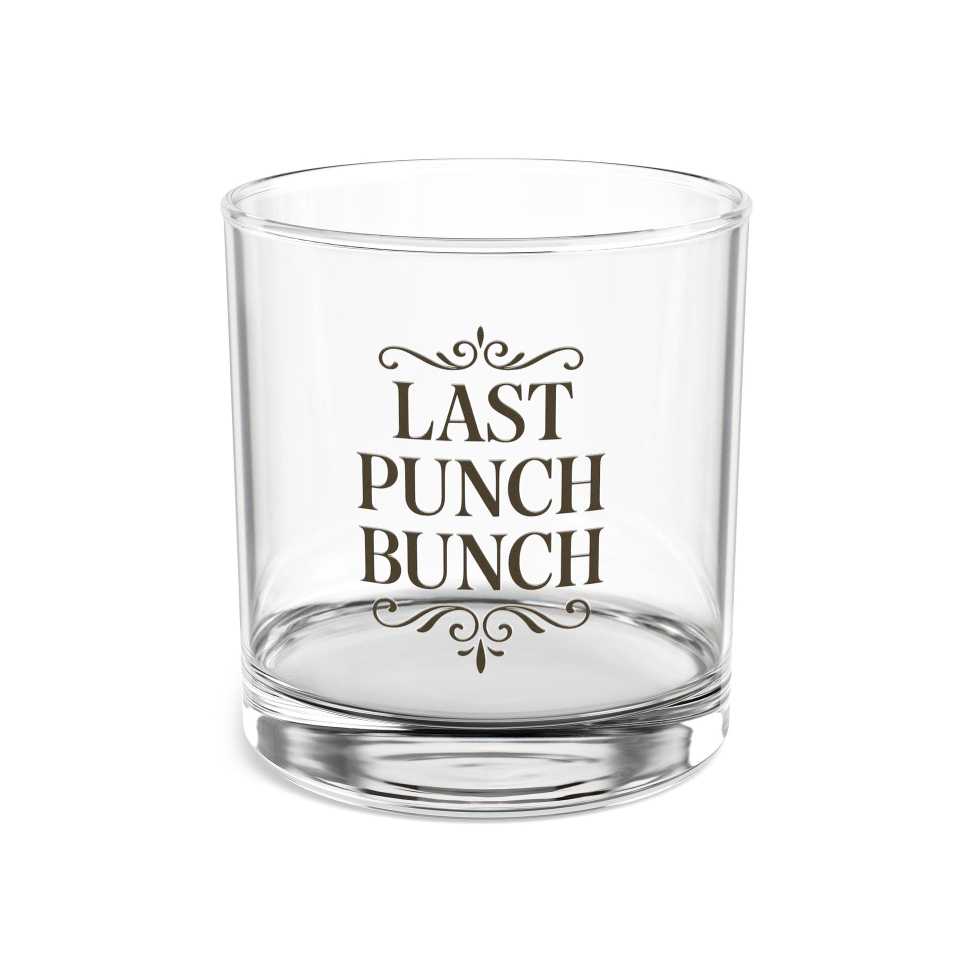 Engraved Rocks Glass - Last Punch Bunch - 10oz Whiskey Tumbler, Retirement Gift Ideas,