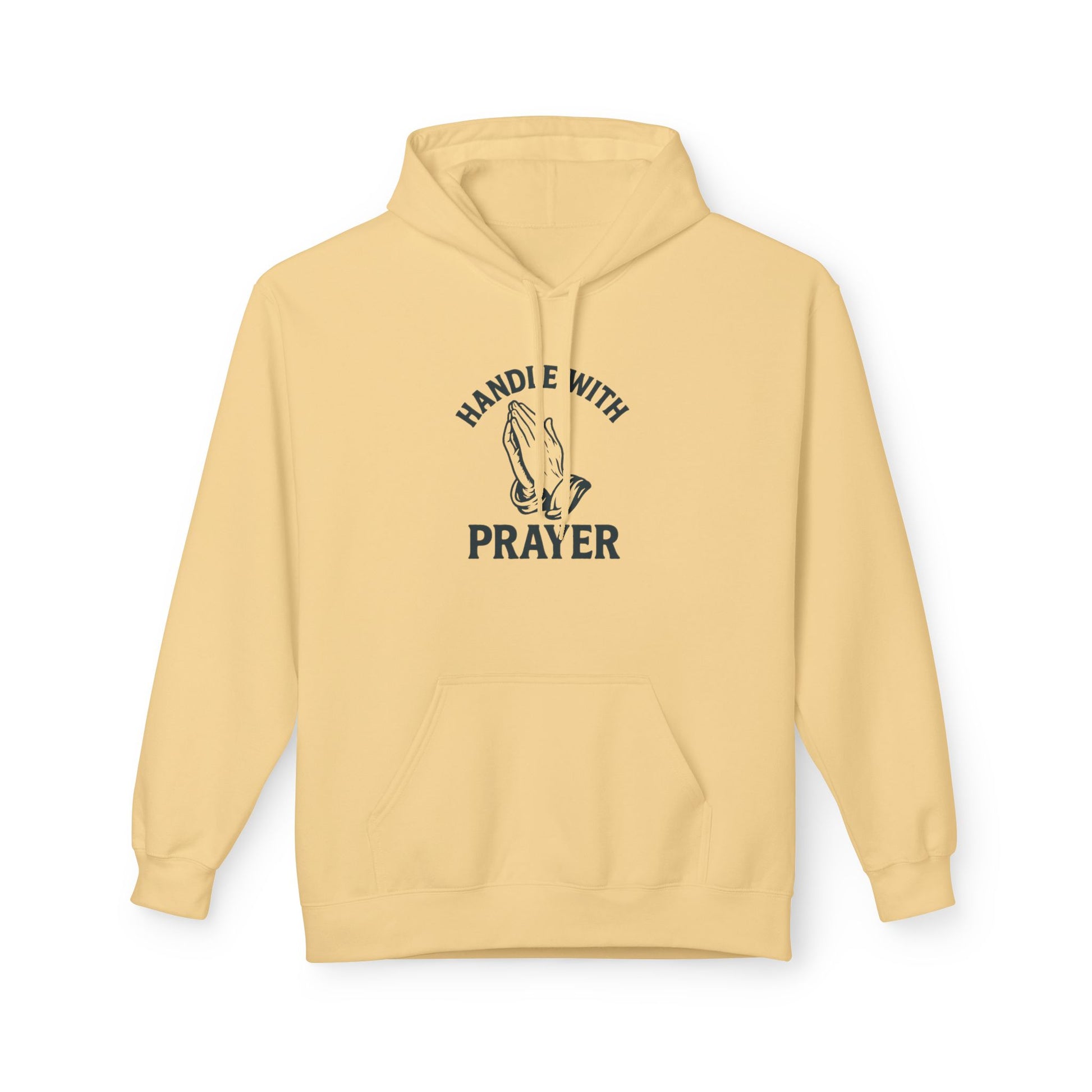 Handle With Prayer Hoodie - Unisex Midweight Softstyle Fleece - Spiritual Gift, Comfort Apparel, Cozy Hoodie, Faith-based Clothing, Relaxed Wear