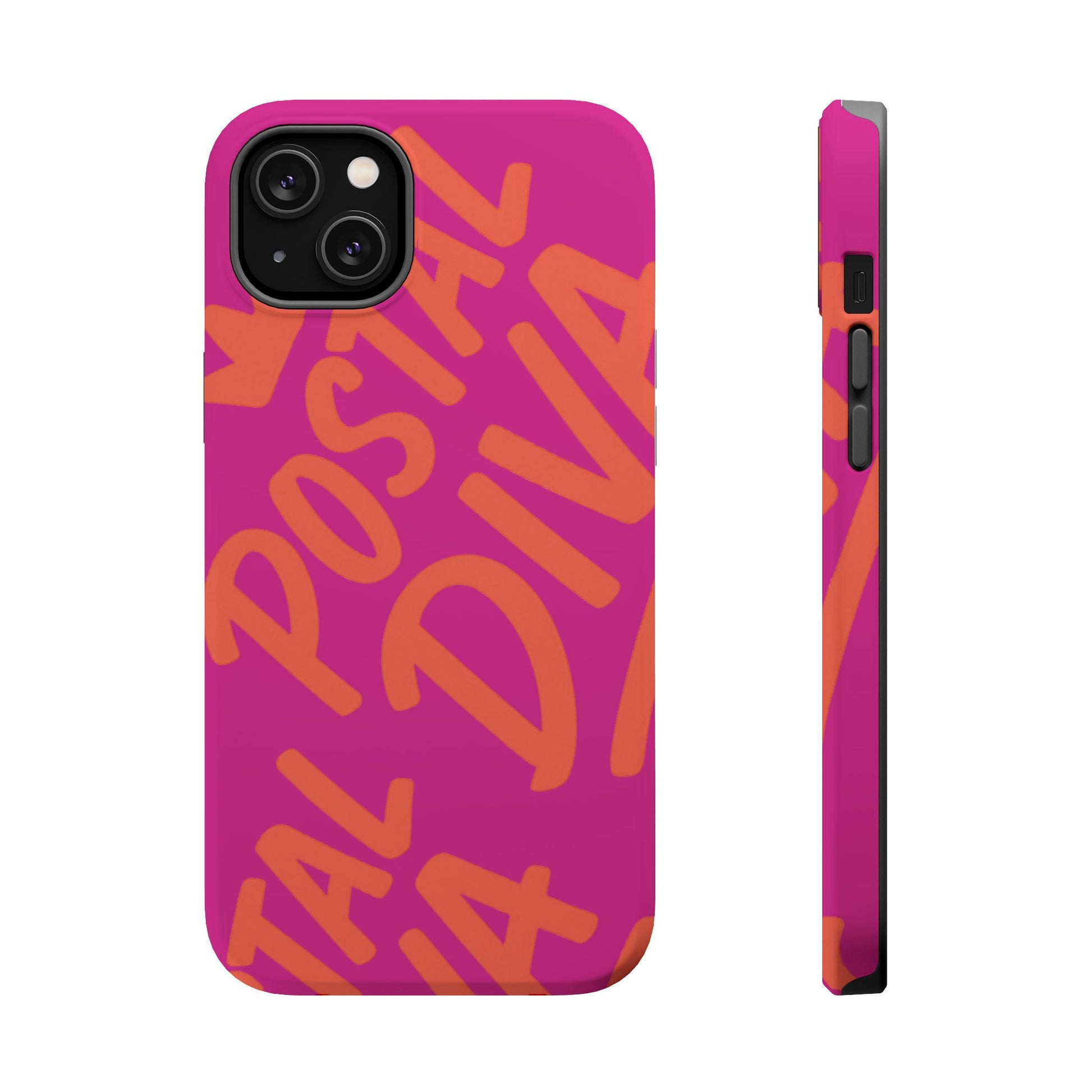 Postal Diva Magnetic Phone Case, Bold Colorful Phone Cover, Phone Case for Postal Divas, Unique Gift for Her, Trendy Smartphone Accessory
