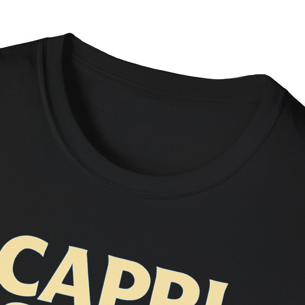 Retro Capri Scan T-Shirt | Unisex Graphic Tee for Summer Parties, Casual Outings, Beachwear, Gift for Friends, Drink Lovers