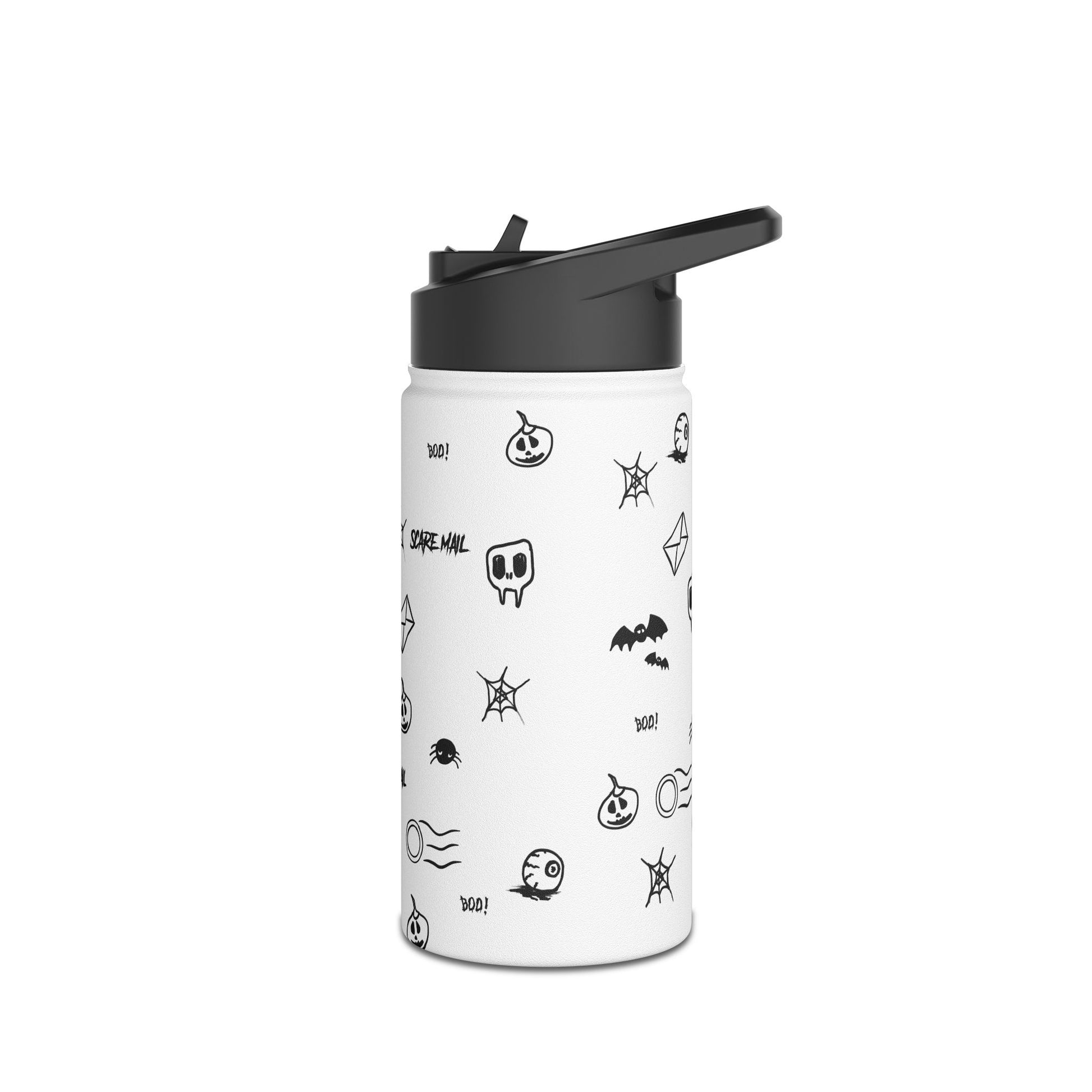 Spooky Scare Mail Design Stainless Steel Water Bottle for Halloween Lovers, Eco-Friendly Drinkware, Outdoor Hydration, Gift for Friends