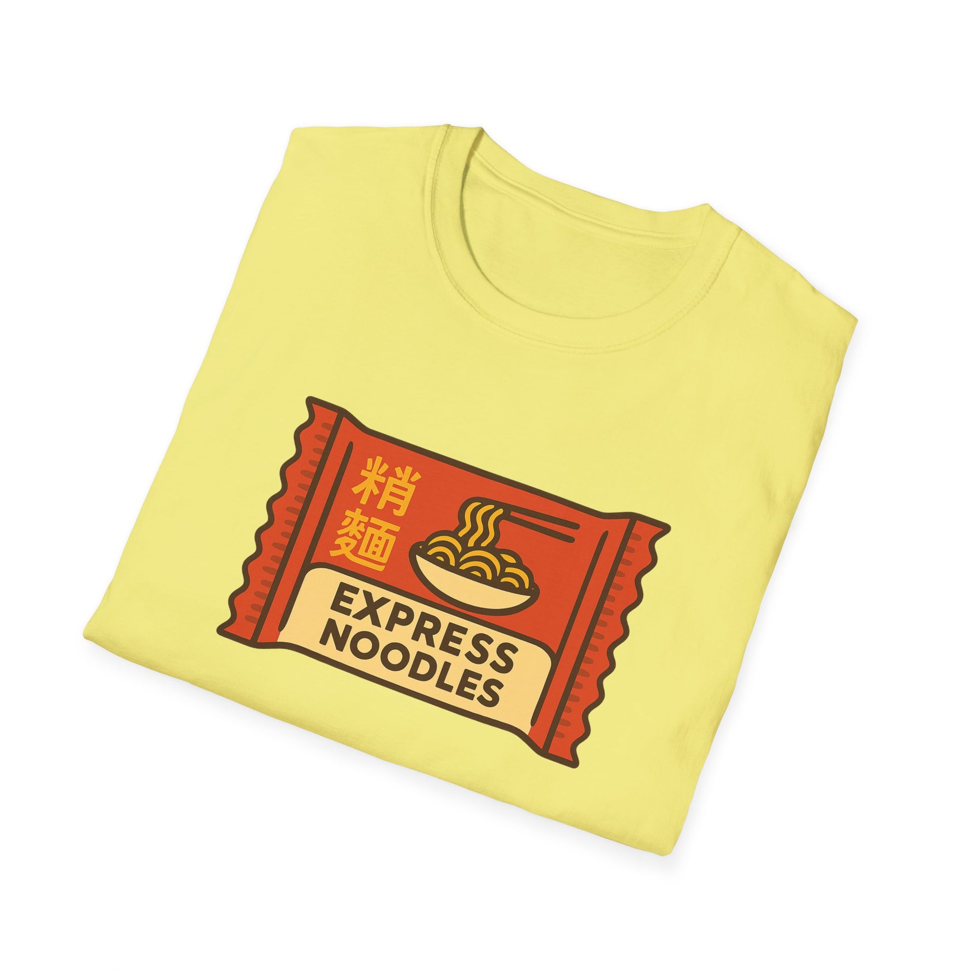 Express Noodles Unisex Softstyle T-Shirt - Casual Wear, Foodie Gift, Festival Attire, Comfortable Tee, Streetwear