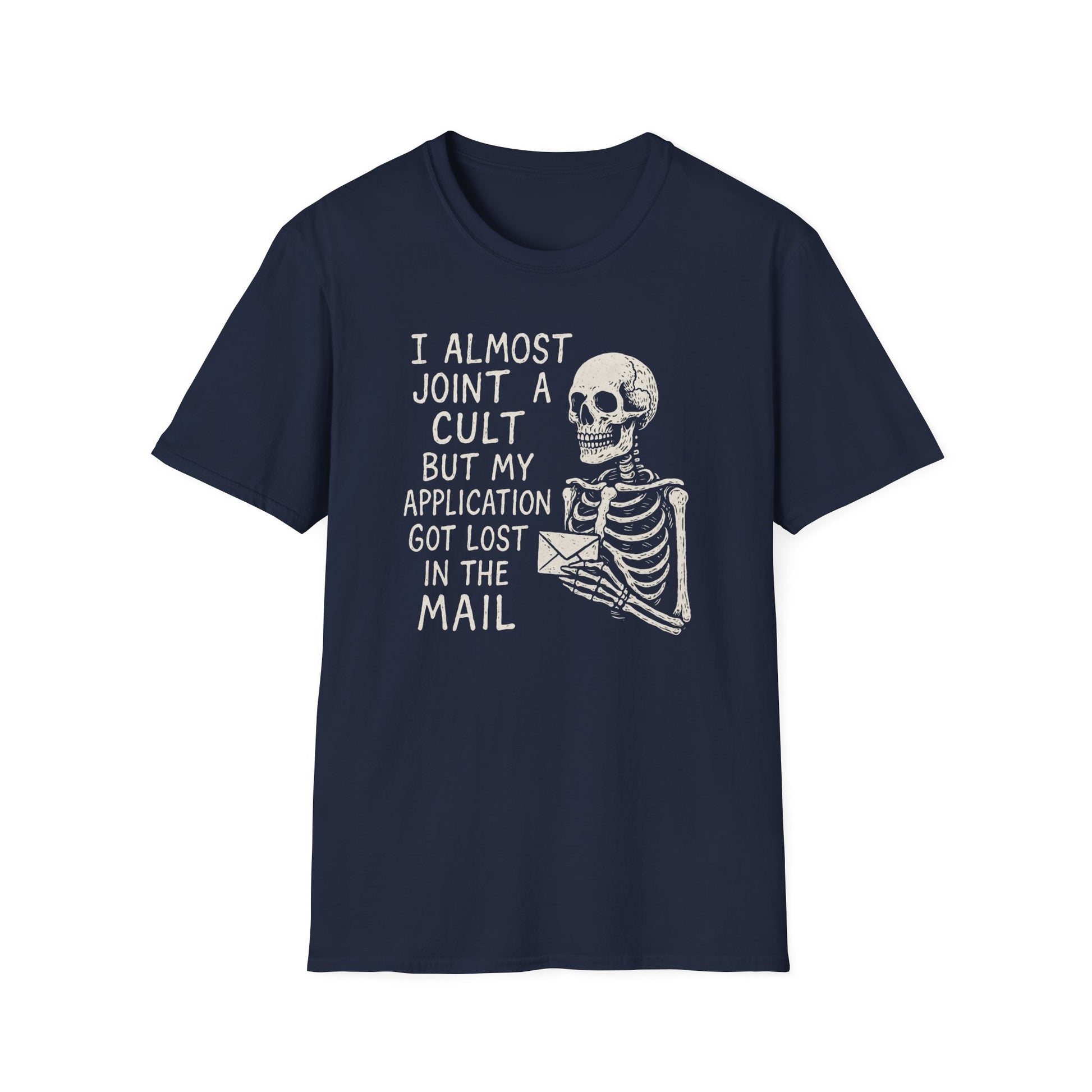 I Almost Joined A Cult T-Shirt – Perfect for Halloween, Casual Wear, Gifts, Cult Humor, Laughs, and Quirky Fashion