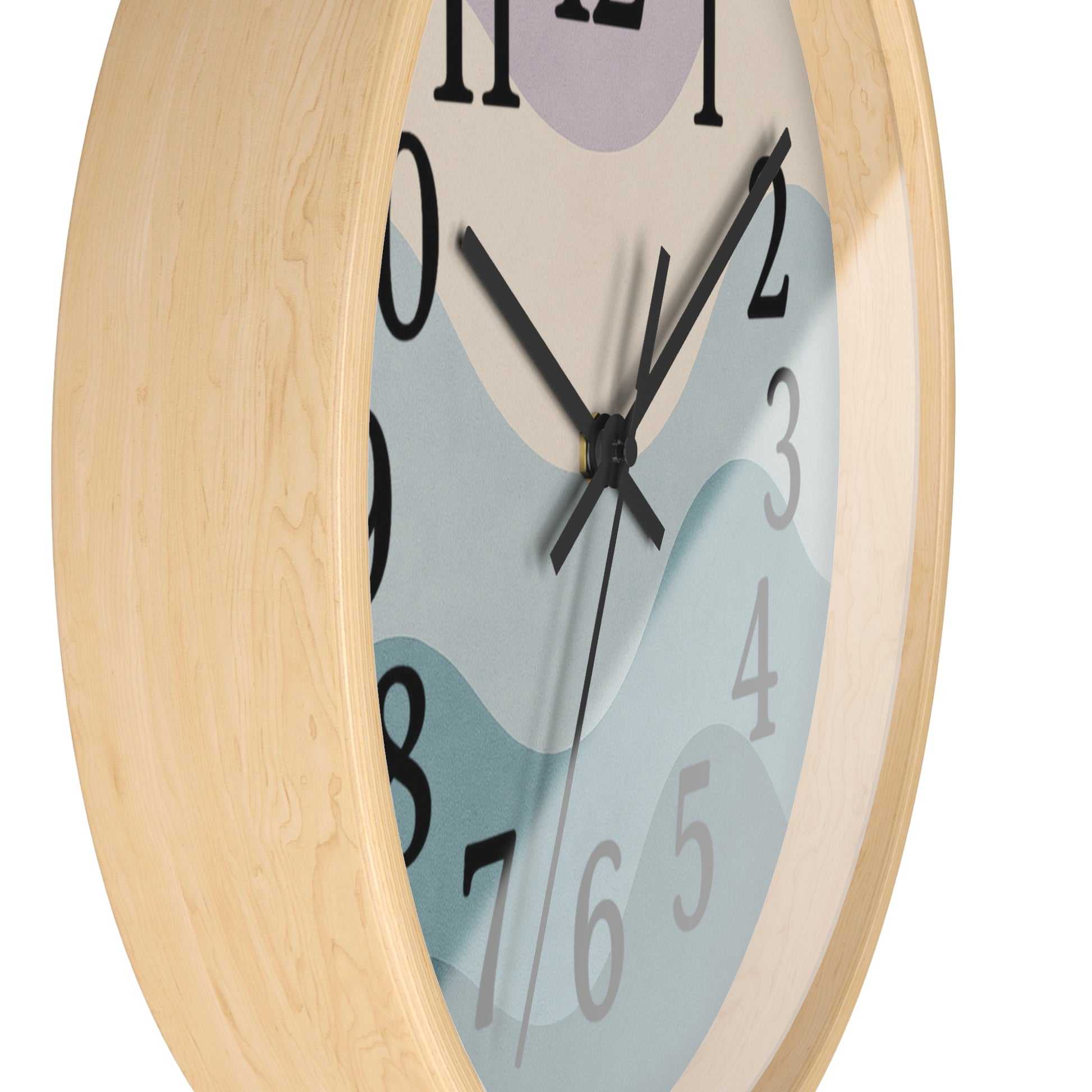 Serene Wave Wall Clock – Modern Home Décor, Gift for Ocean Lovers, Minimalist Timepiece, Coastal Vibes, Birthday Present