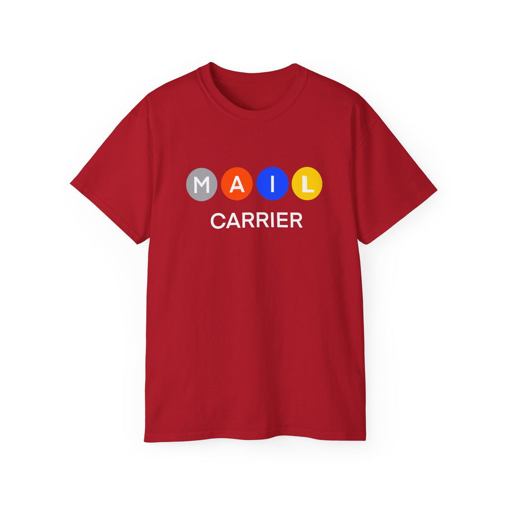 Mail Carrier T-Shirt — Colorful Bubble Graphic Design