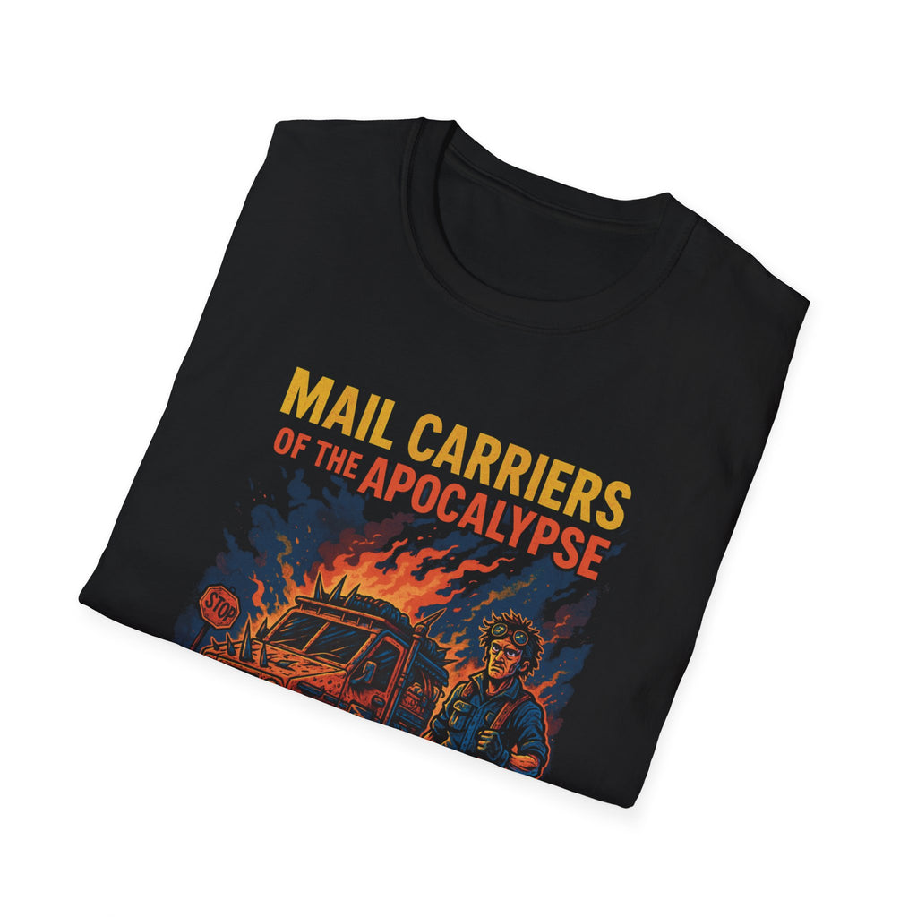 Mail Carriers of the Apocalypse Unisex T-Shirt | Funny Gift for Mailmen, Postman Humor, Apocalypse Theme, Casual Wear