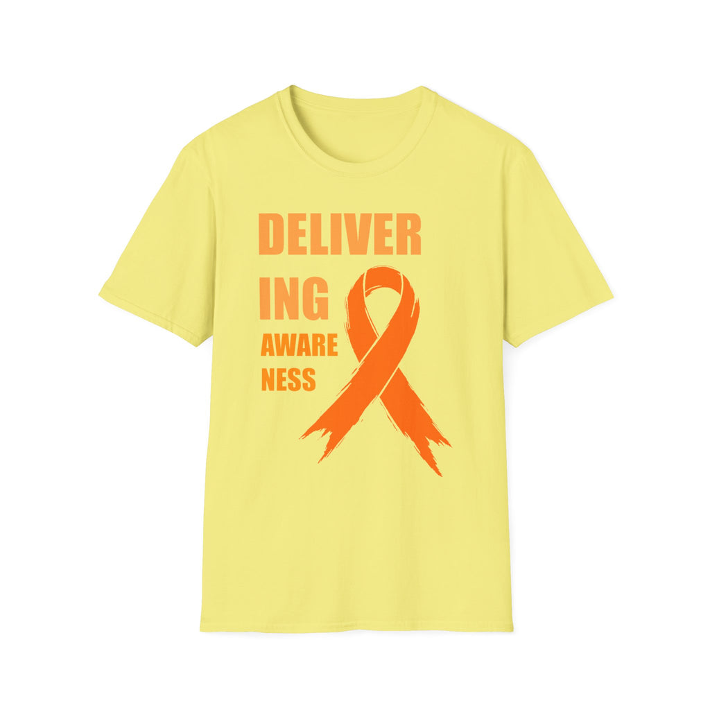 Multiple Sclerosis Awareness Shirt – Delivering Awareness Orange Ribbon Support Tee