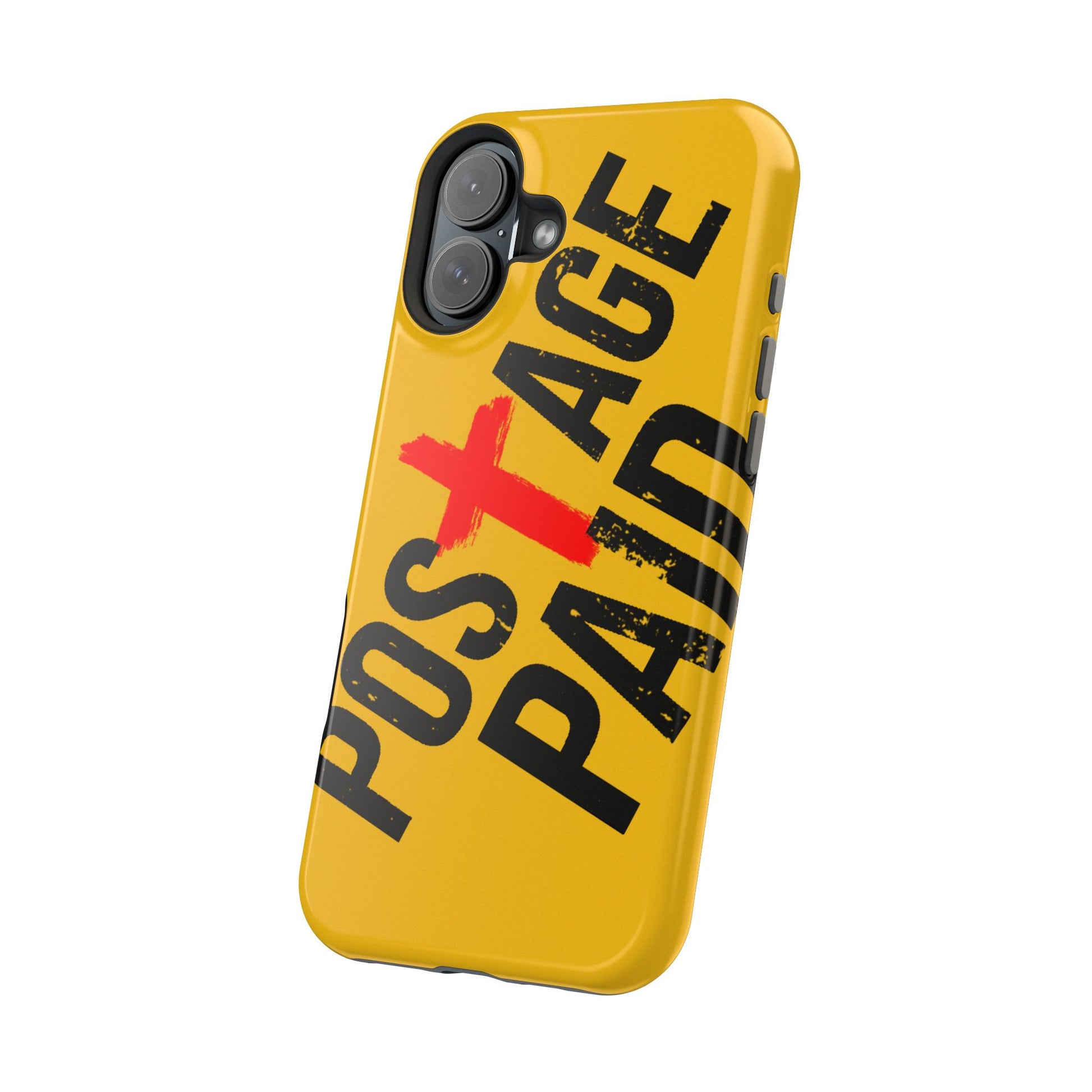 Impact-Resistant Phone Case - 'Postage Paid' Design, Inspiration Phone Case, Gifts For Faith Believers, Gifts For Postal Workers, Inspirational Gifts.