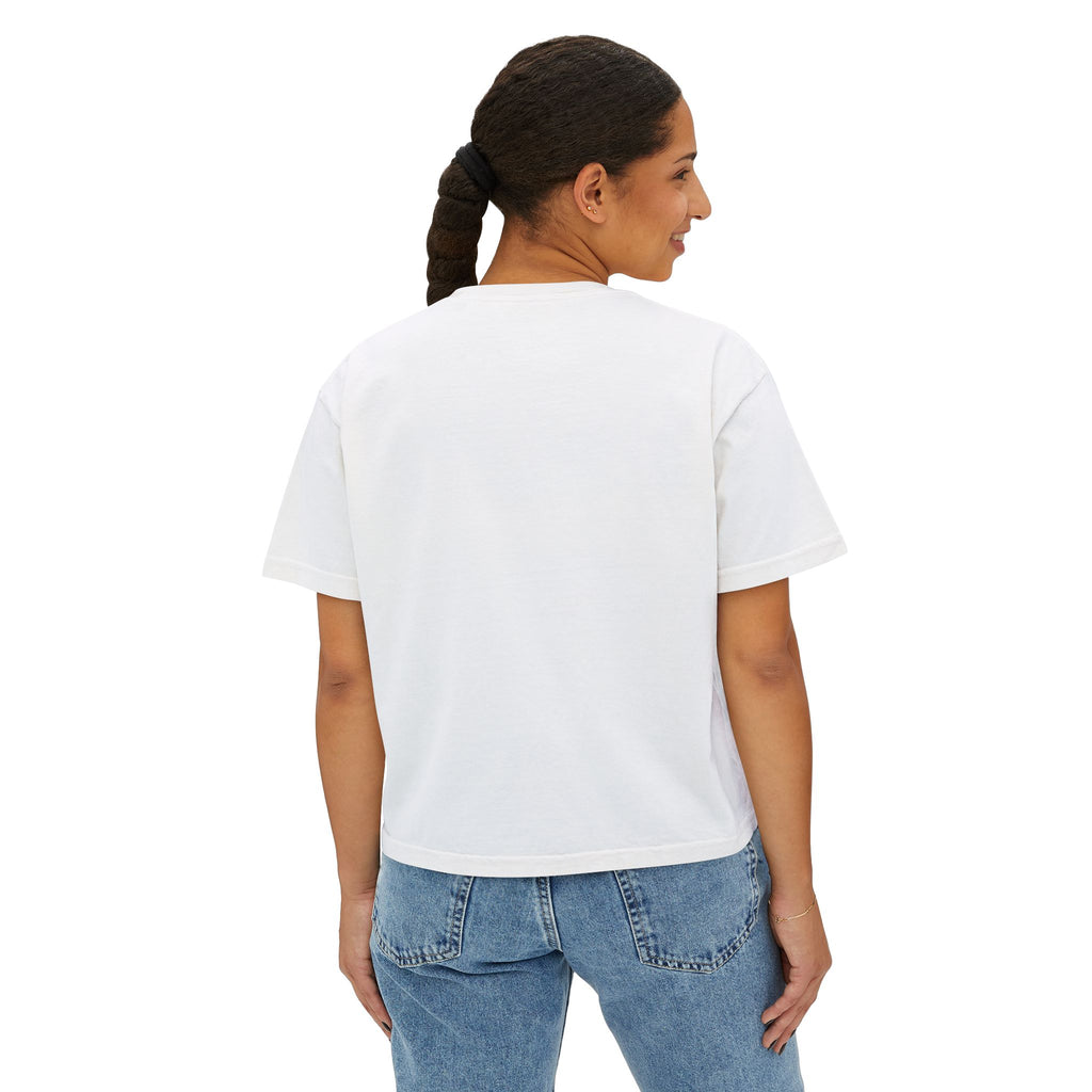Mom “First Class Love” Boxy Tee – Cute Mother’s Day Shirt, Relaxed Fit Graphic Tee for Moms, Mail-Inspired Gift