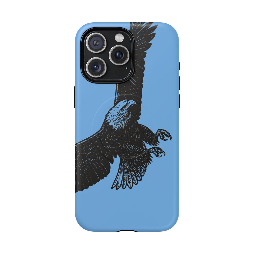 Eagle Flight Tough Magnetic Phone Case — Protective Magnetic Snap Cover with Soaring Eagle Design